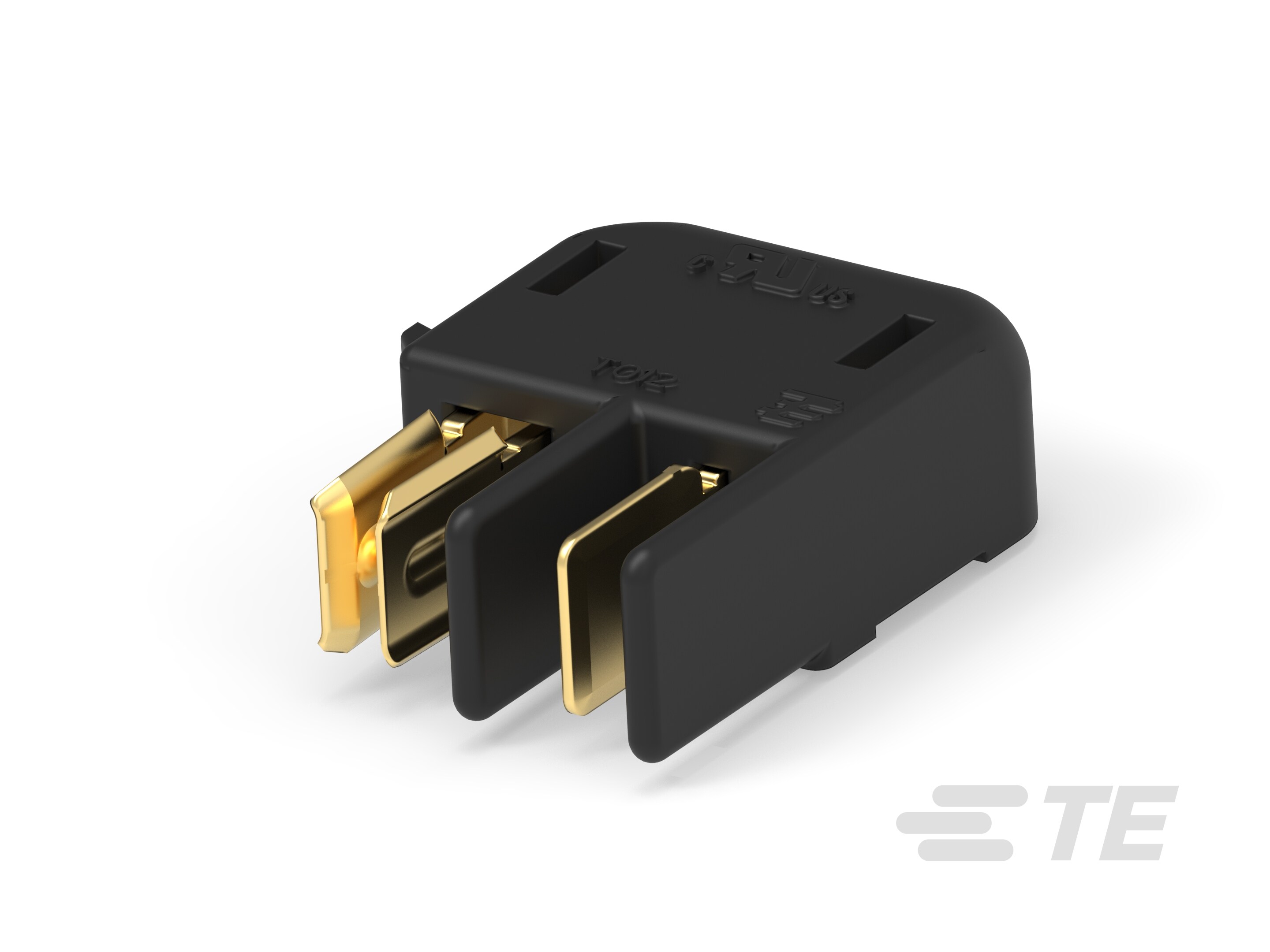 HERM BLADE & REC,2 POS, LATCH, GOLD, BLK-1-2213288-1