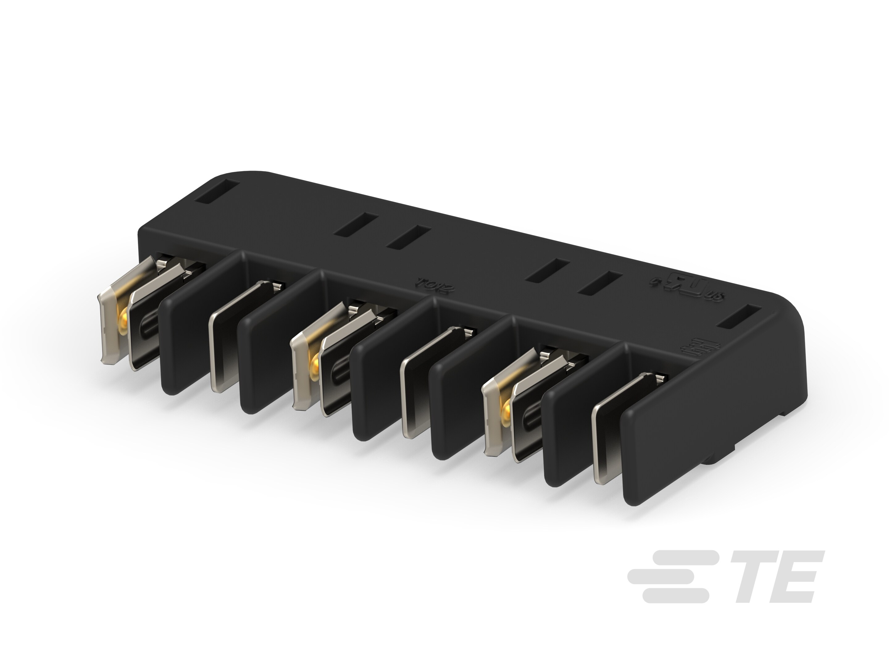 1CONN,BLADE & RECT 6 POS,SELECT GOLD,BLK-1-2213613-3