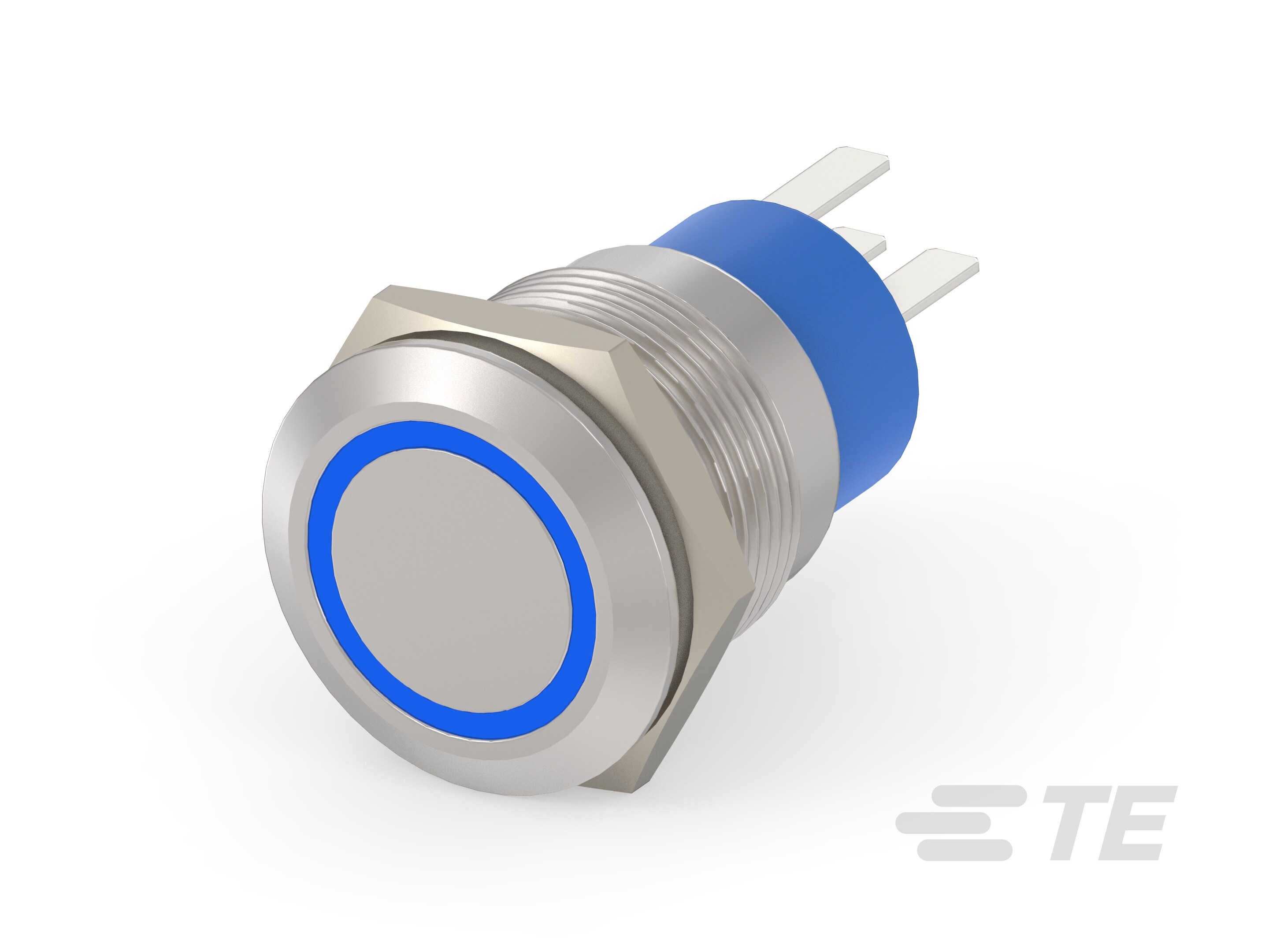 AV19 SPL 3A FIX RING LED BLUE 24V-3-2213764-9
