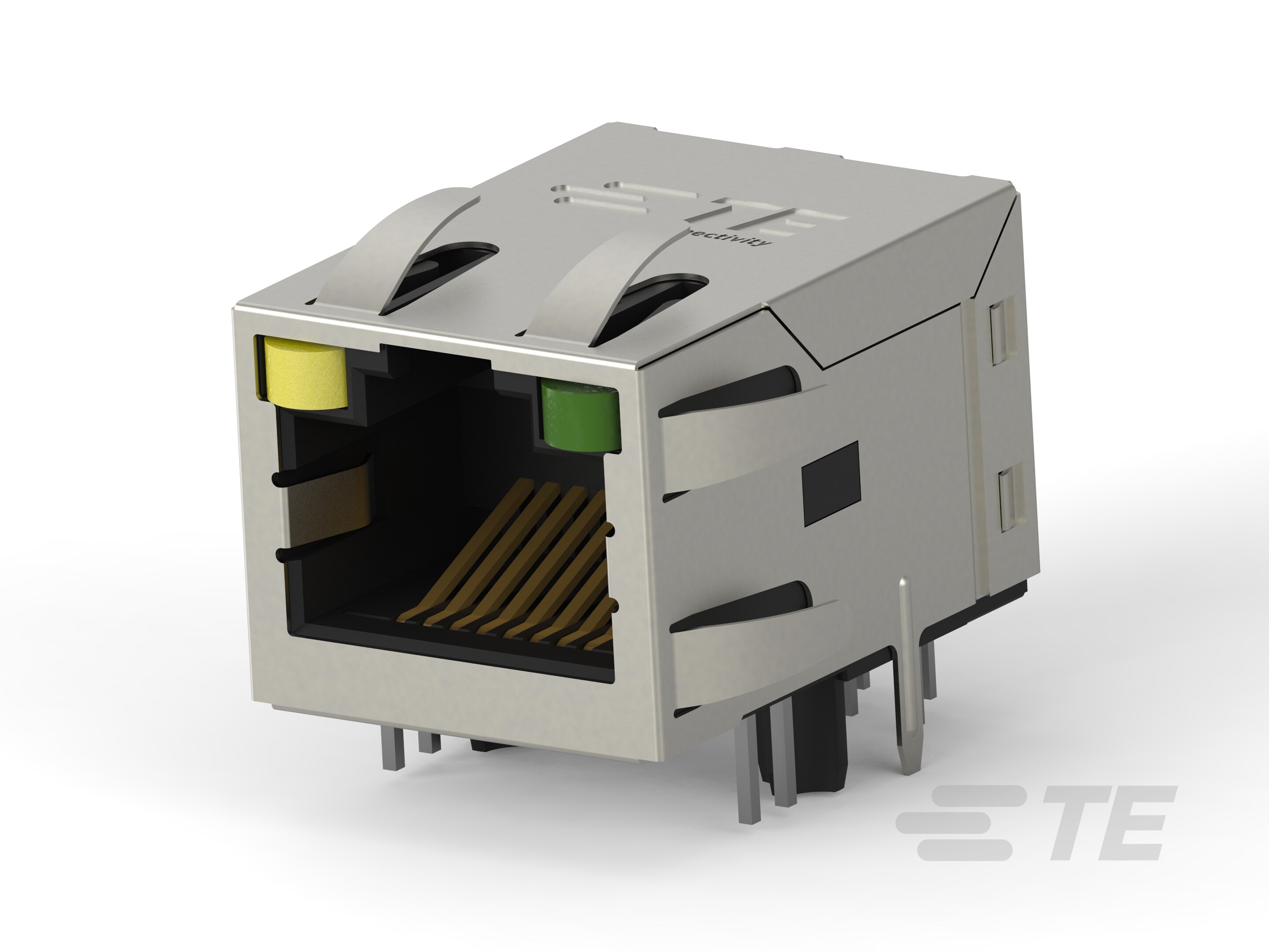 RJ45 JACK INT.MAG. 1GB LED 1X1 INV.-1-2301994-4