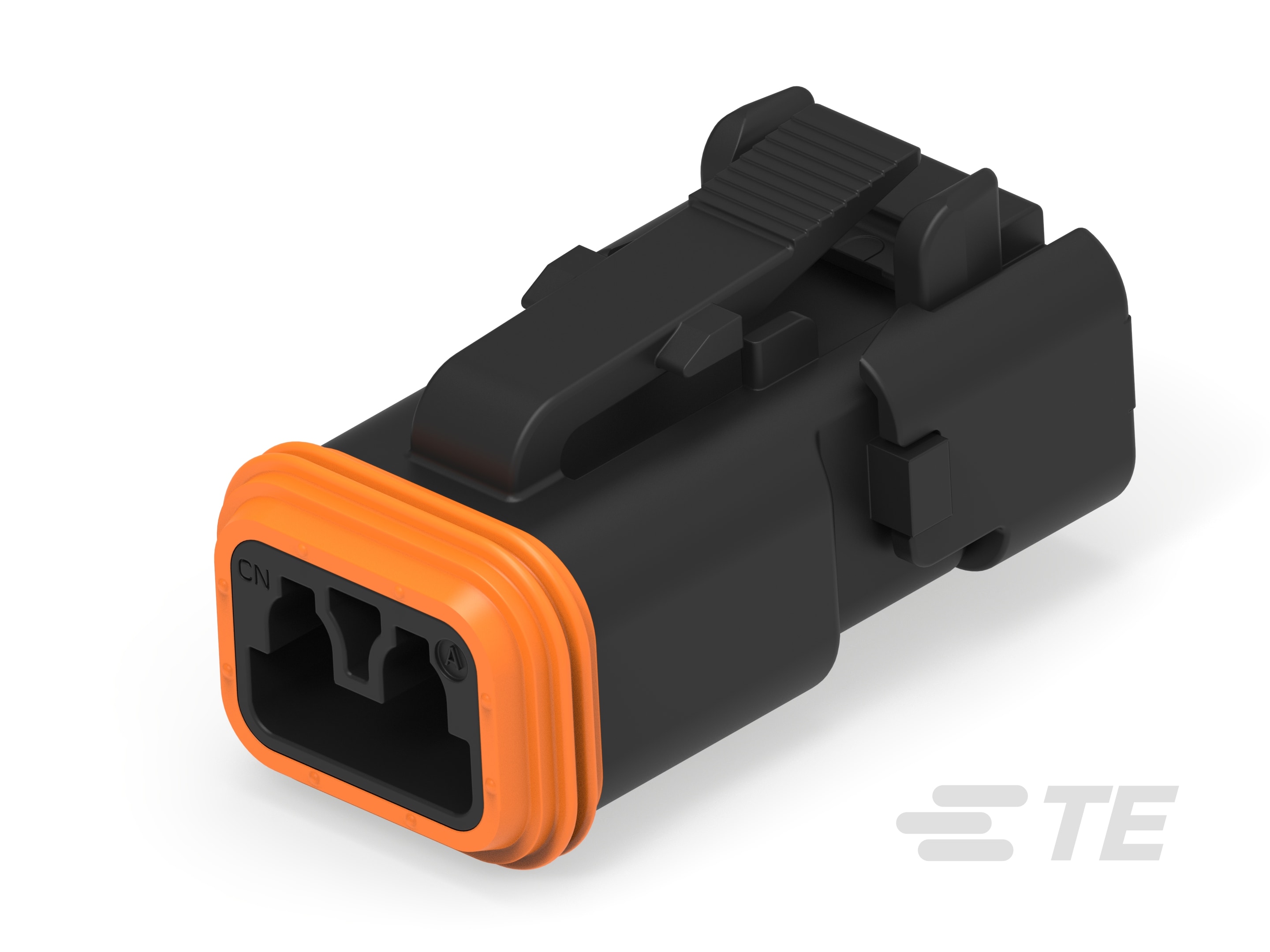 DT06-2S-TE32, PLG, 2P, BLK, E, SNAPCAP-1-2303815-4