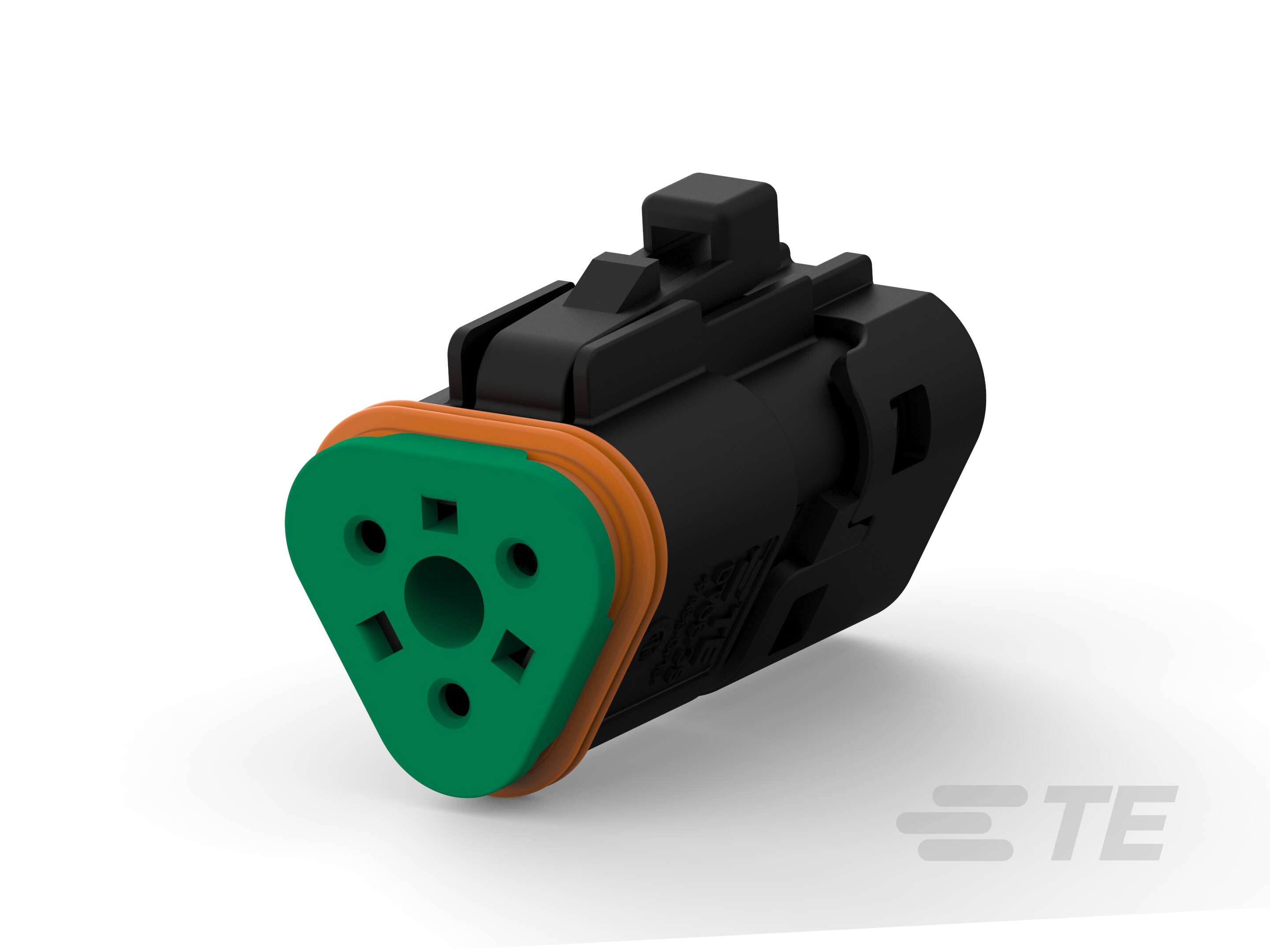 DT06-3S-TB32, PLG, 3POS, BLK, BLKED, CAP-1-2303816-6