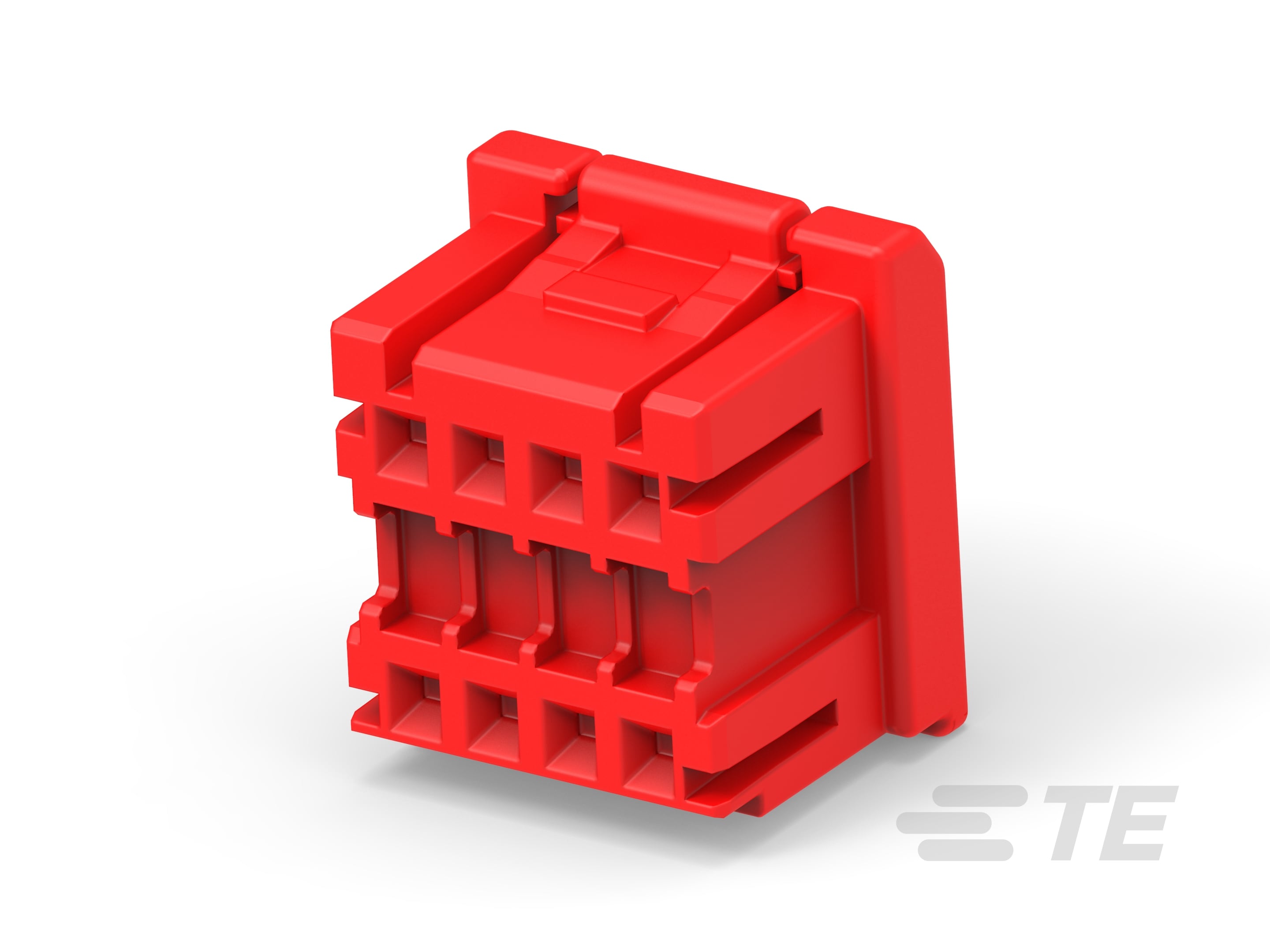 GIC2.5W PLUG HOUSING 8POS (2-ROW) RED-1-2315883-2