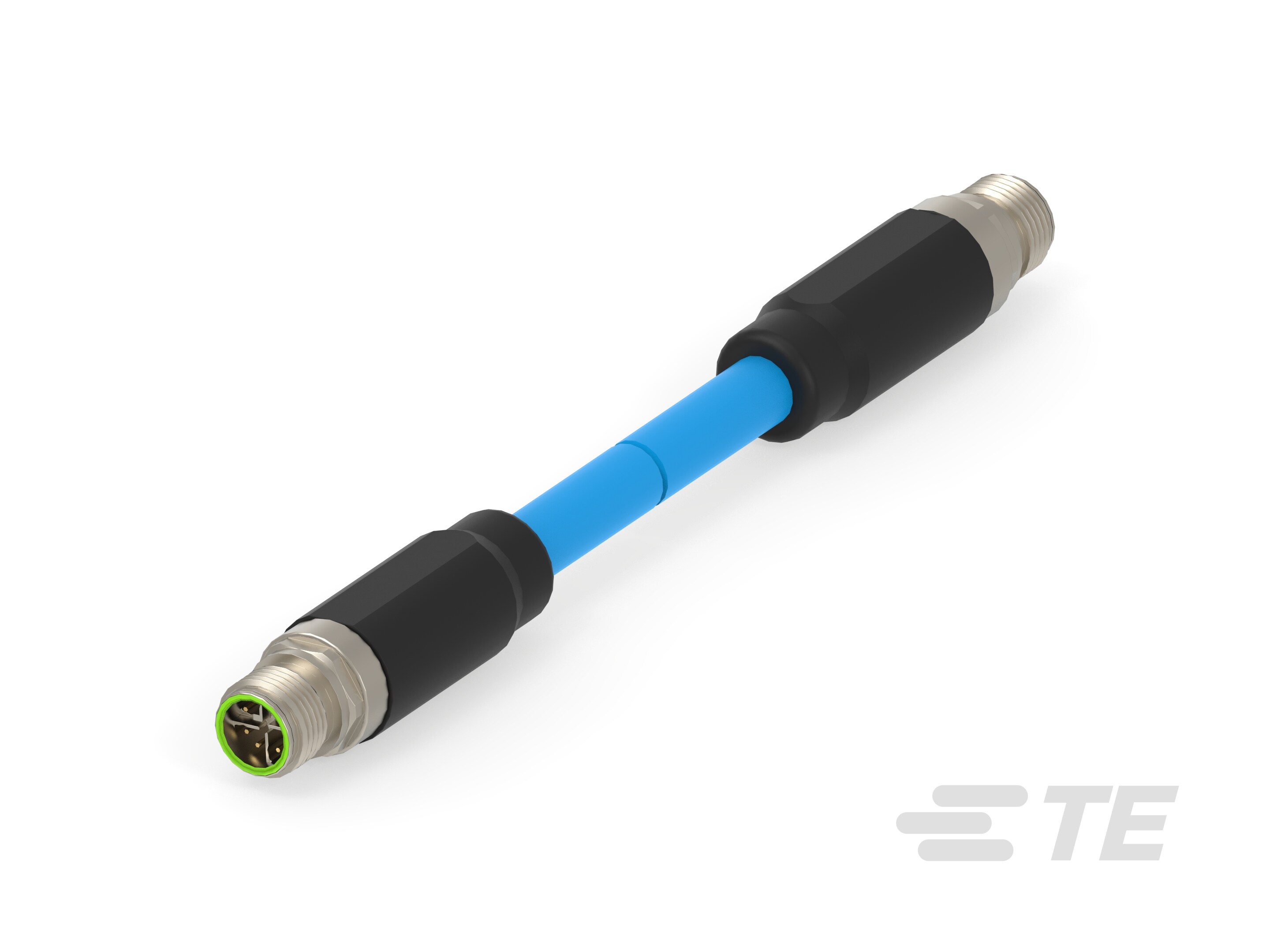 M12 X-CODE CABLE ASSY. (PLUG-PLUG) 1.0 M-1-2317142-1