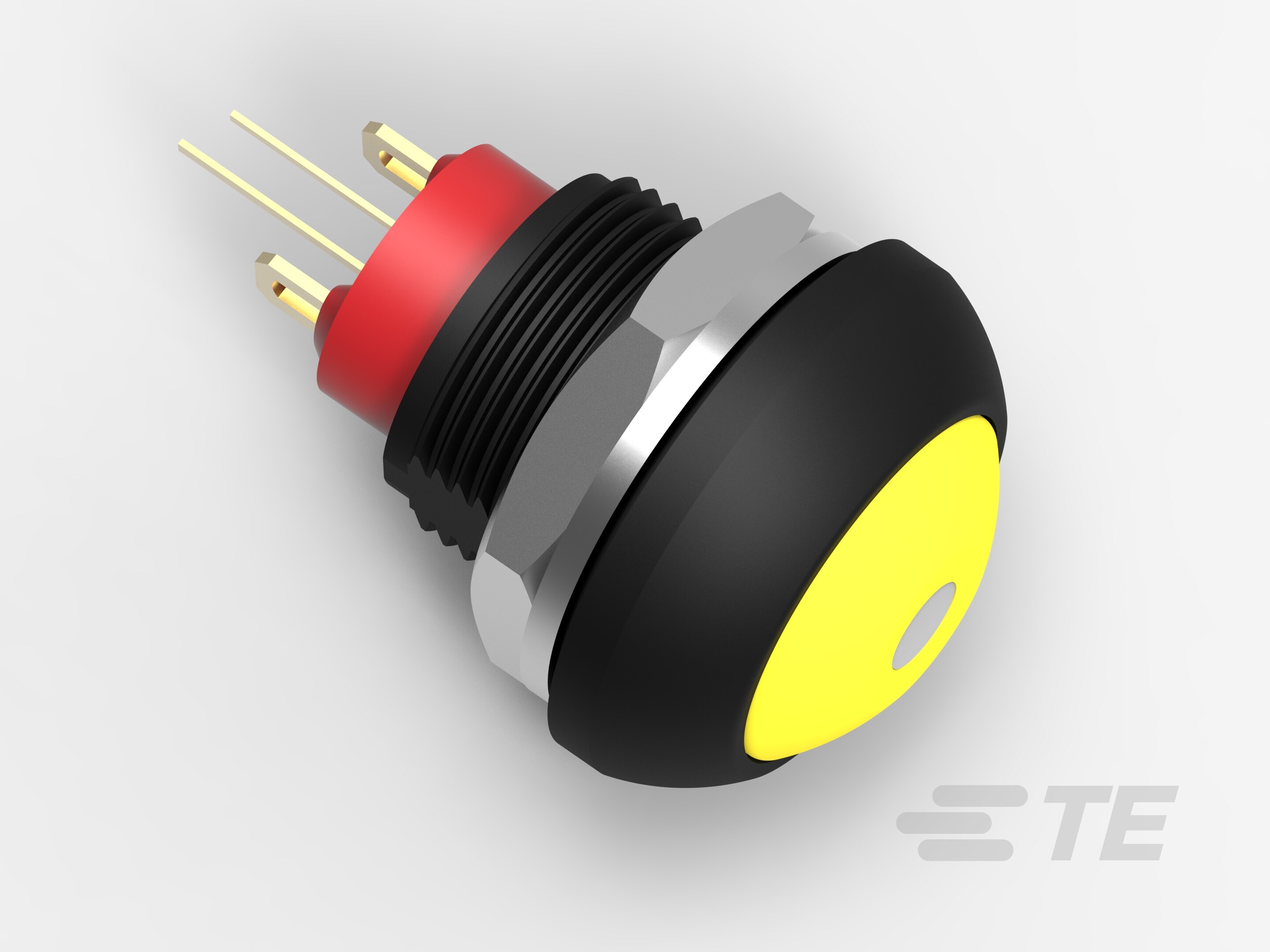 PB OFF/ON FC YLW M1 TERM WHI LED IP68-1-2329387-1