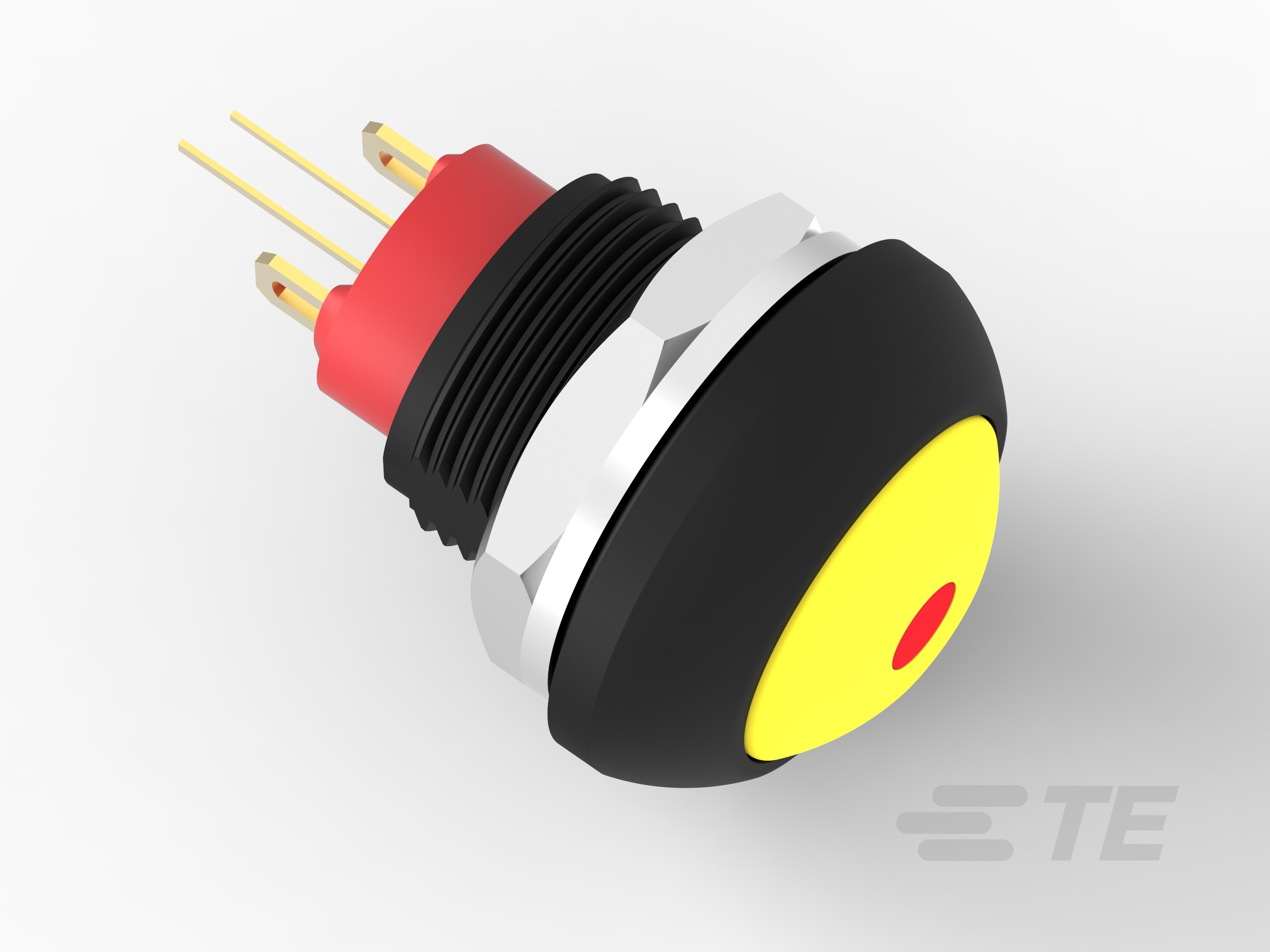 PB OFF/ON FC YLW M1 TERM RED LED IP68-1-2329387-2