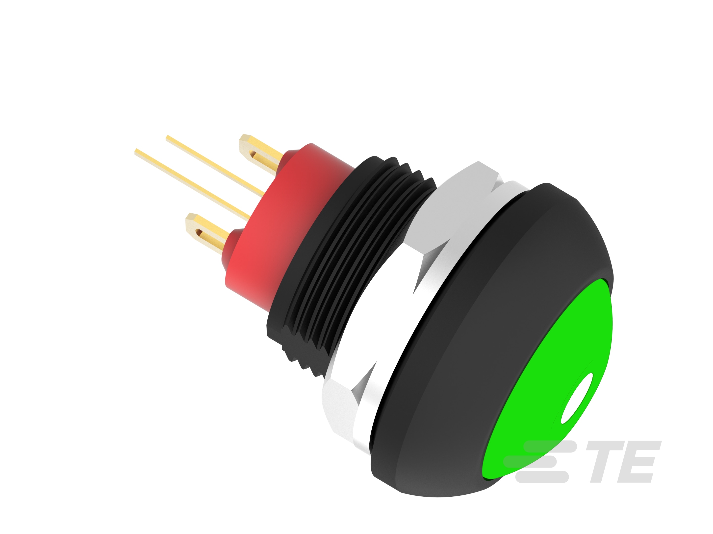 PB OFF/ON FC GRE M1 TERM WHI LED IP68-1-2329387-6
