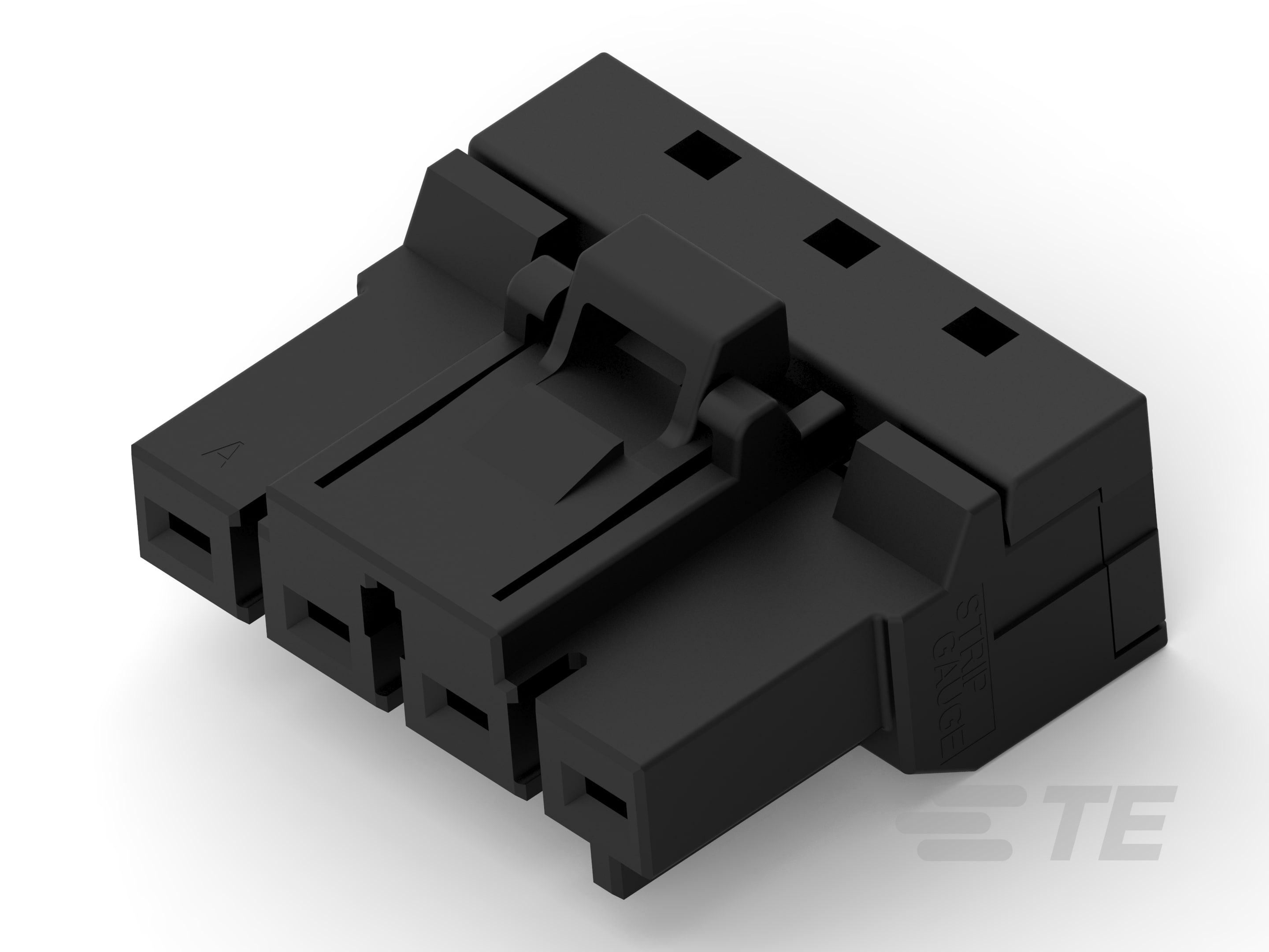 D3950 REC 4POS 1ROW X KEY MARKED-1-2331743-4