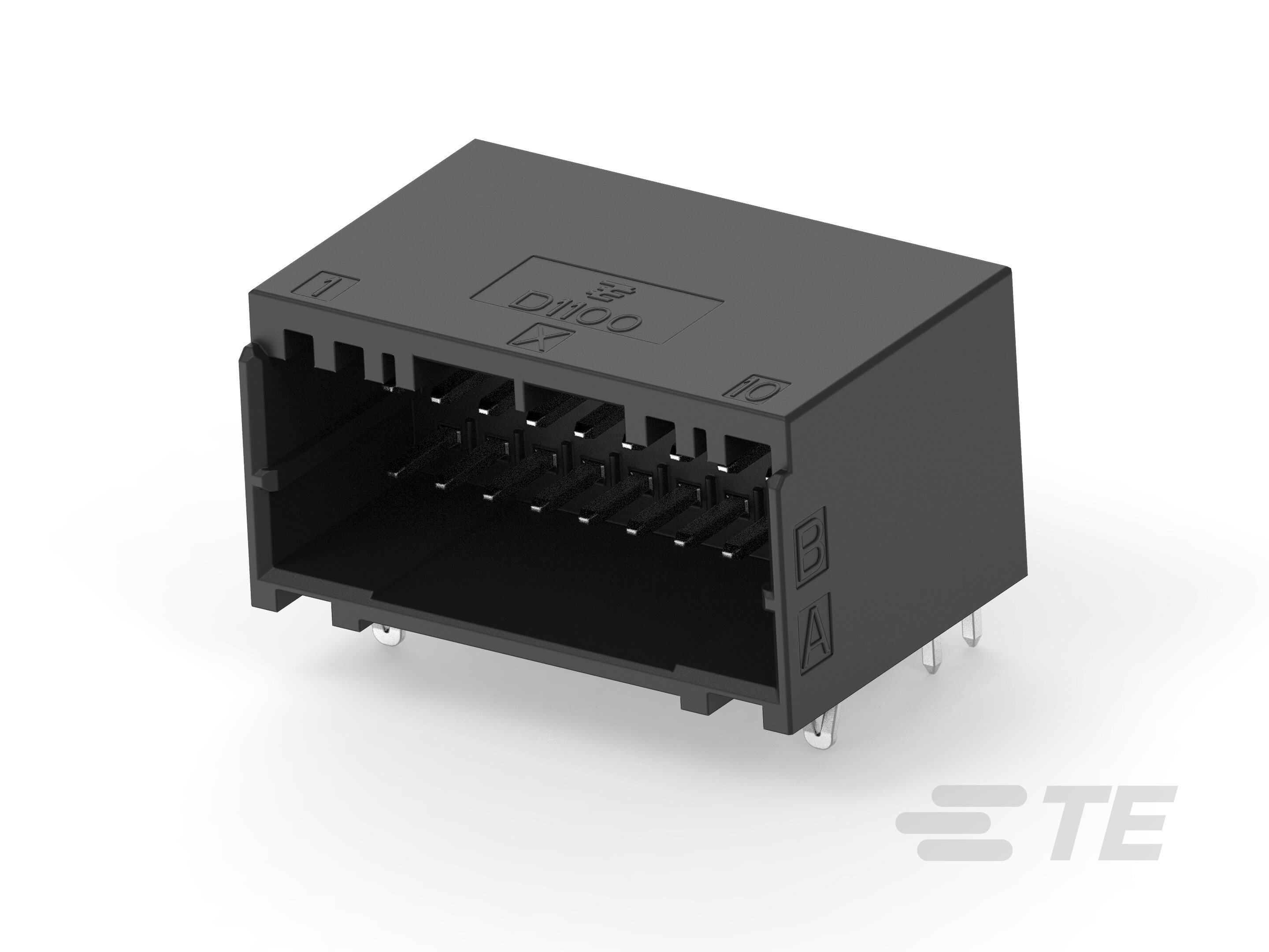 D1100 HDR ASSY H 20P XBLACK PRE-TIN-1-2379284-0