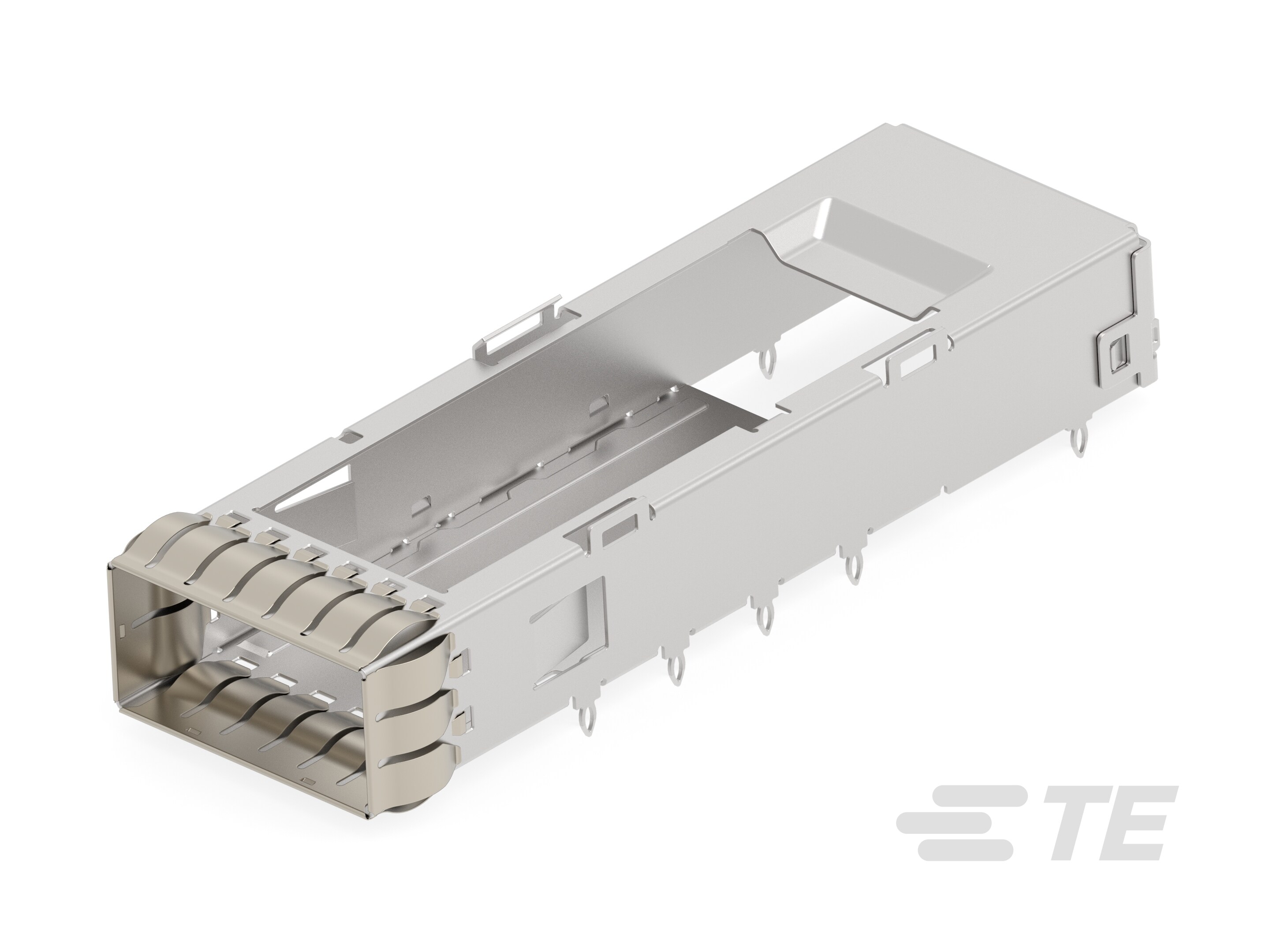CAGE ASSEMBLY, QSFP112 1X1, SPRING-1-2385800-2