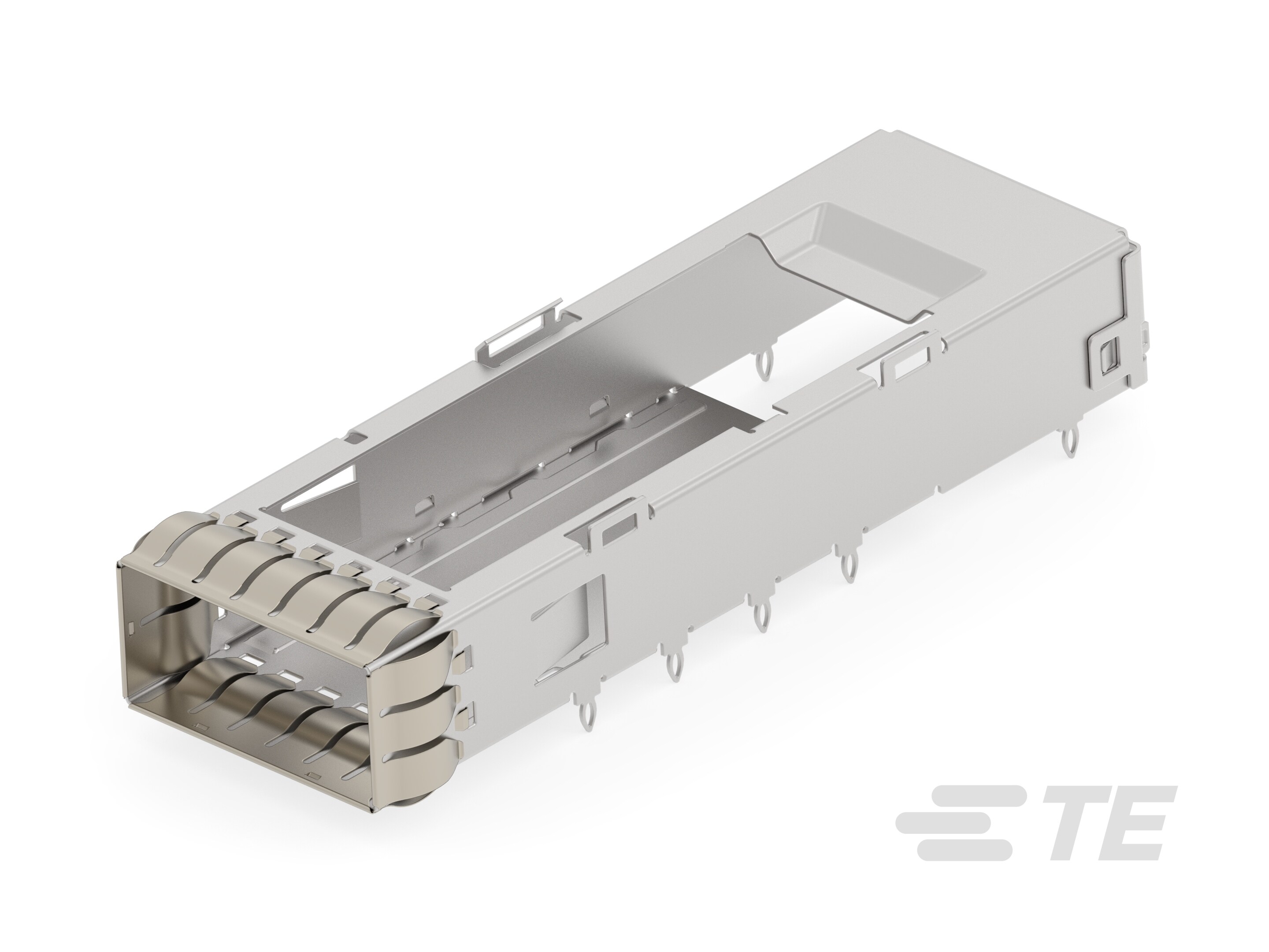 CAGE ASSEMBLY, QSFP112 1X1, SPRING-1-2385800-7