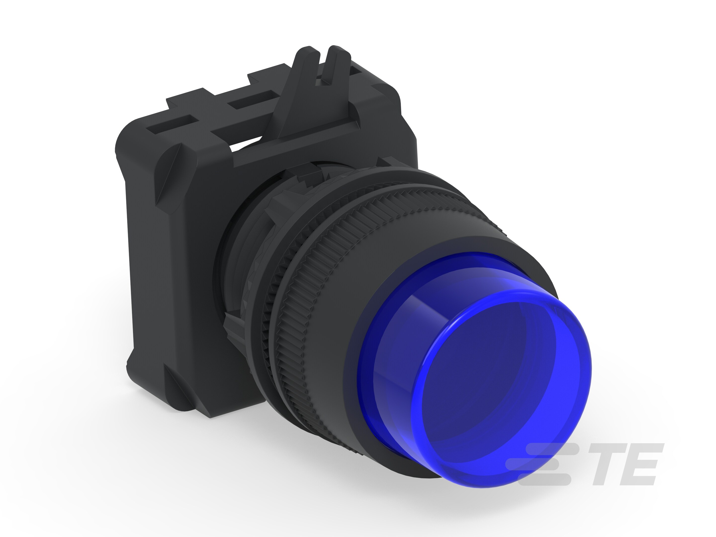 ILLUM. PUSH BUTTON EXTENDED BLUE-1-2492673-1