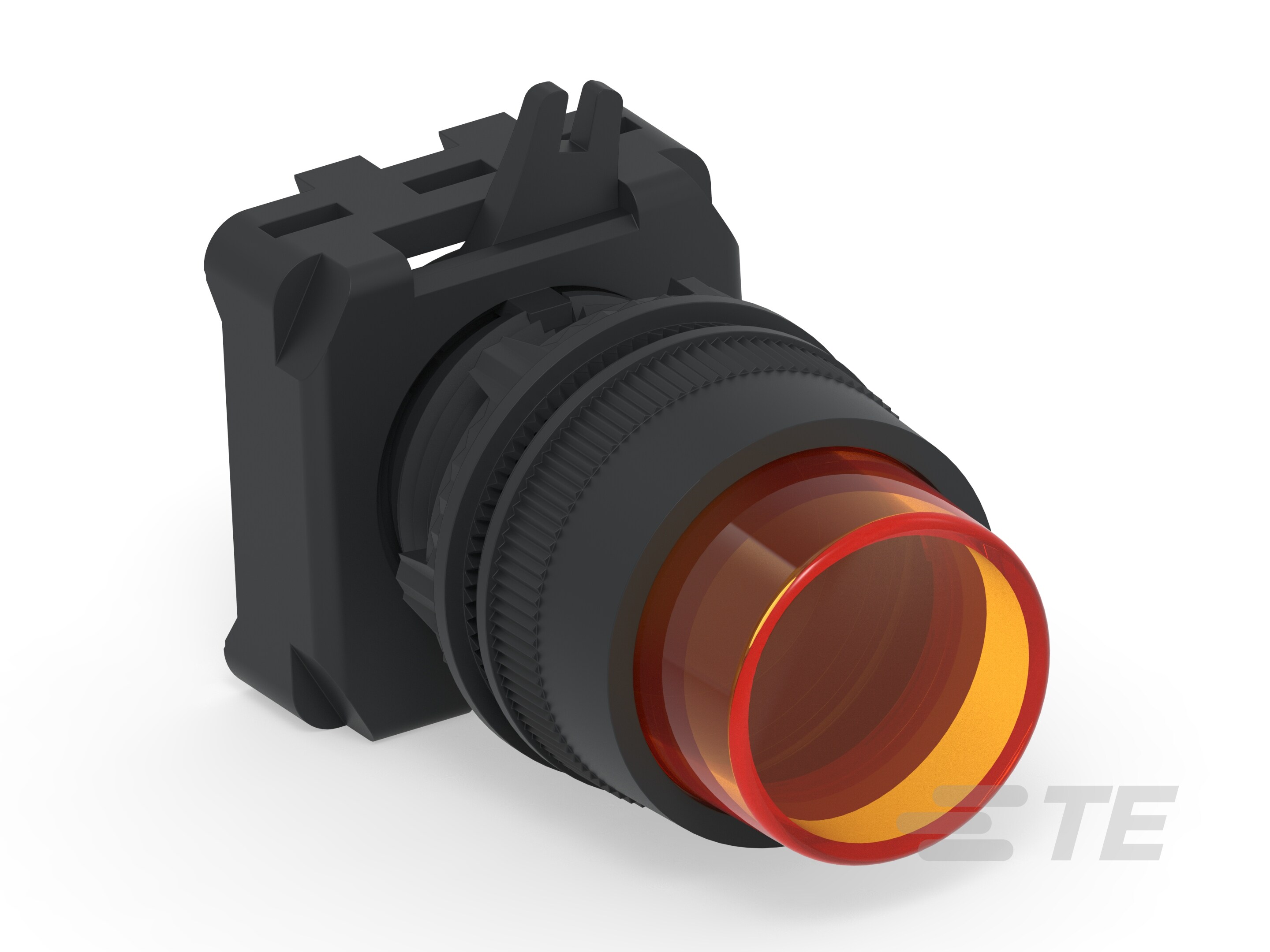 ILLUM. PUSH BUTTON EXTENDED ORANGE-1-2492673-3