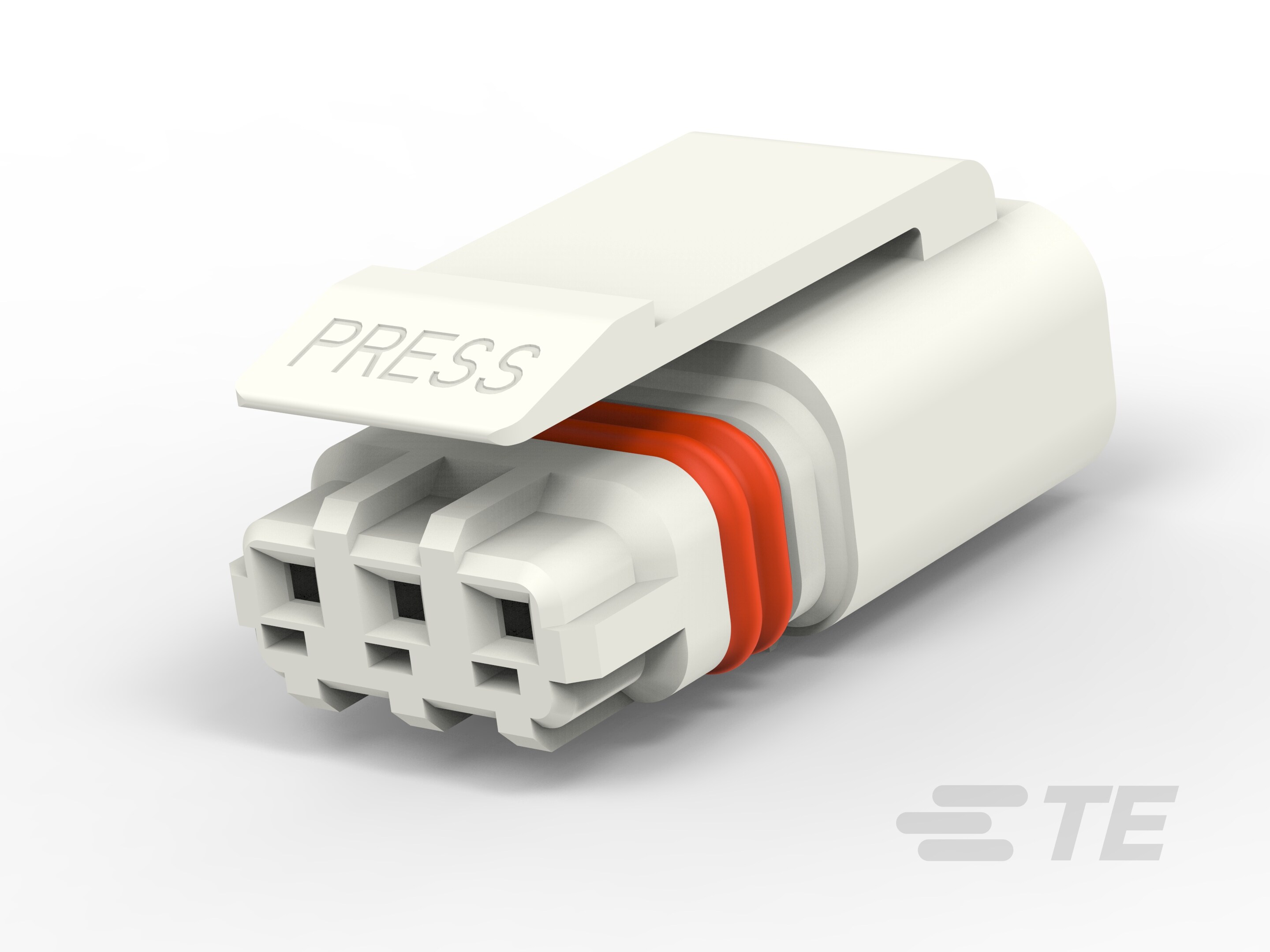 1P PLUG, MINIATURE WATERPROOF CONN.WHITE-1-2834074-1