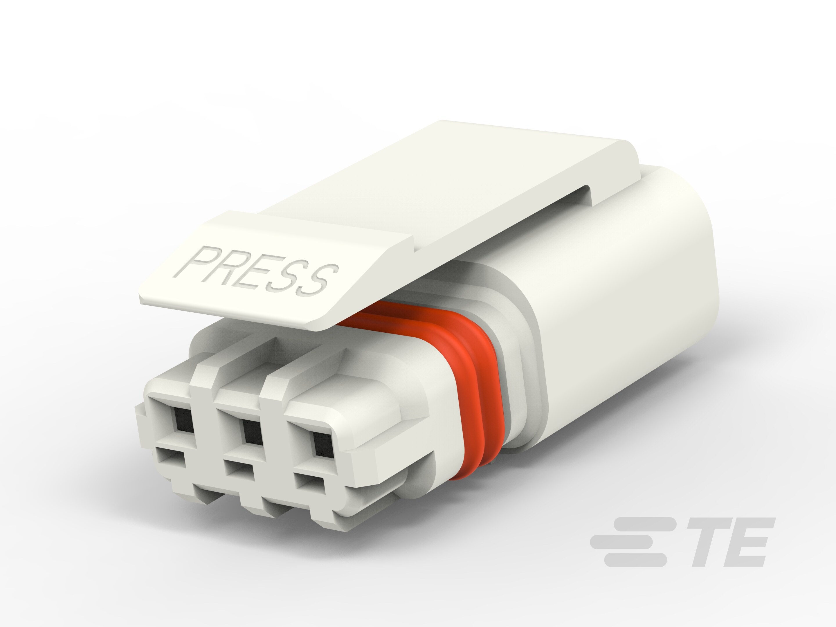3P PLUG, MINIATURE WATERPROOF CONN,WHITE-1-2834074-3