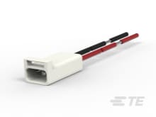 2P,REC CABLE ASSY-200MM,WHITE,TIN-1-2834183-5