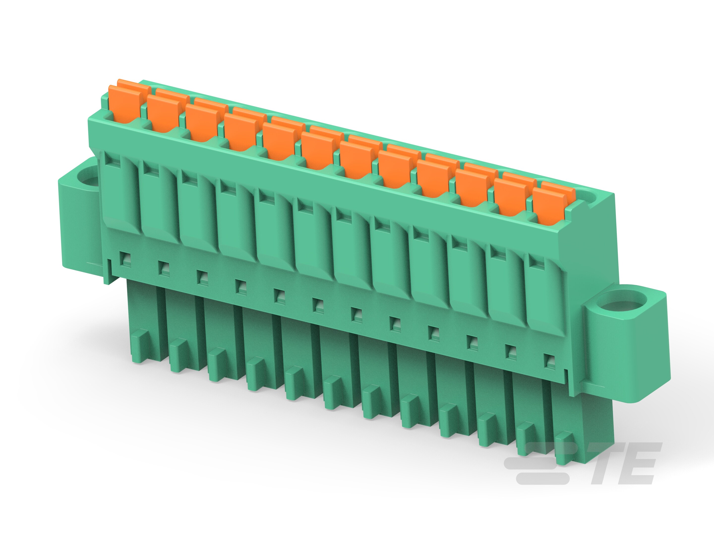 12P Spring TB Plug w/ Flg 3.5, GN-1-2842480-2