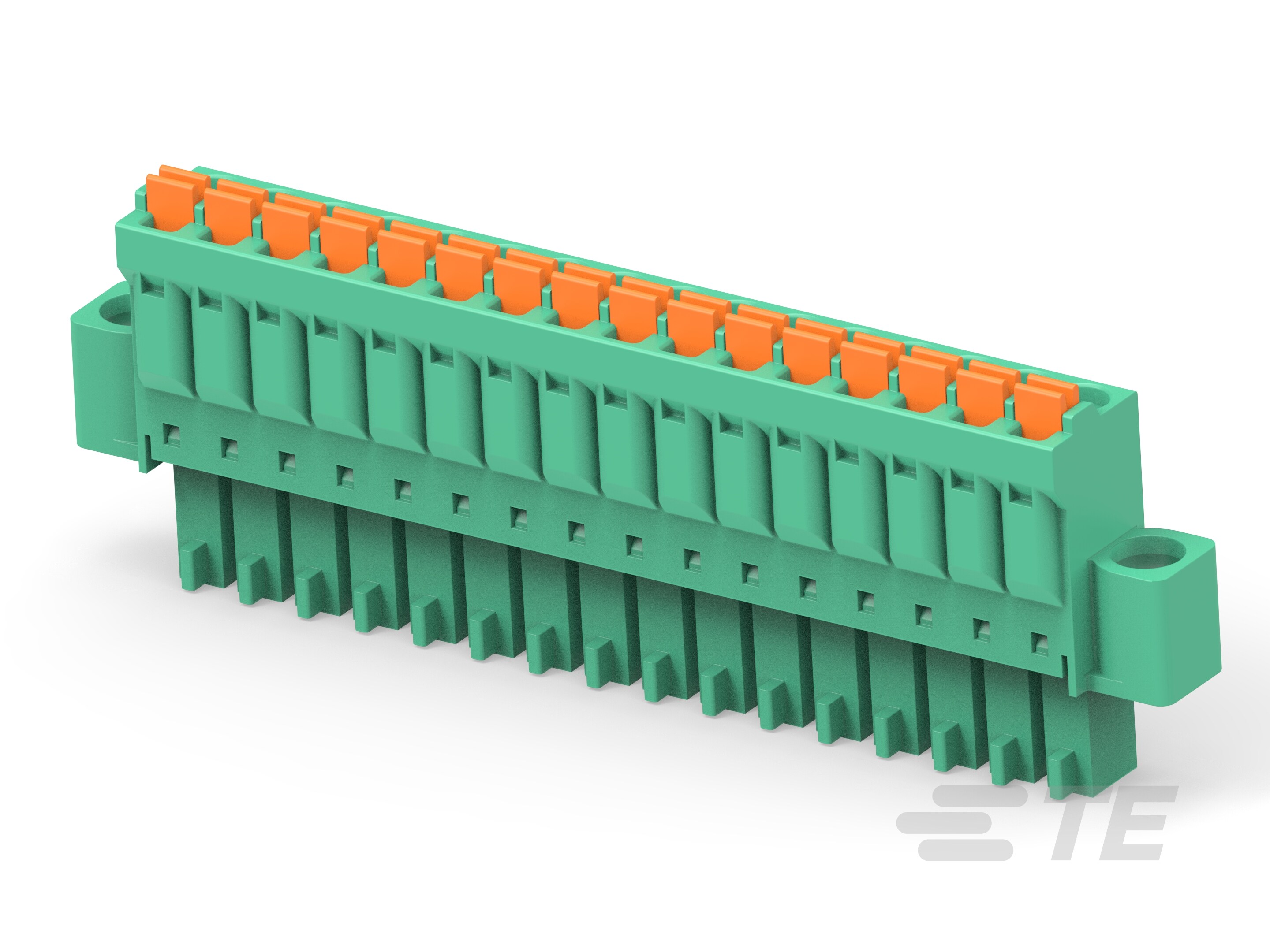 16P Spring TB Plug w/ Flg 3.5, GN-1-2842480-6