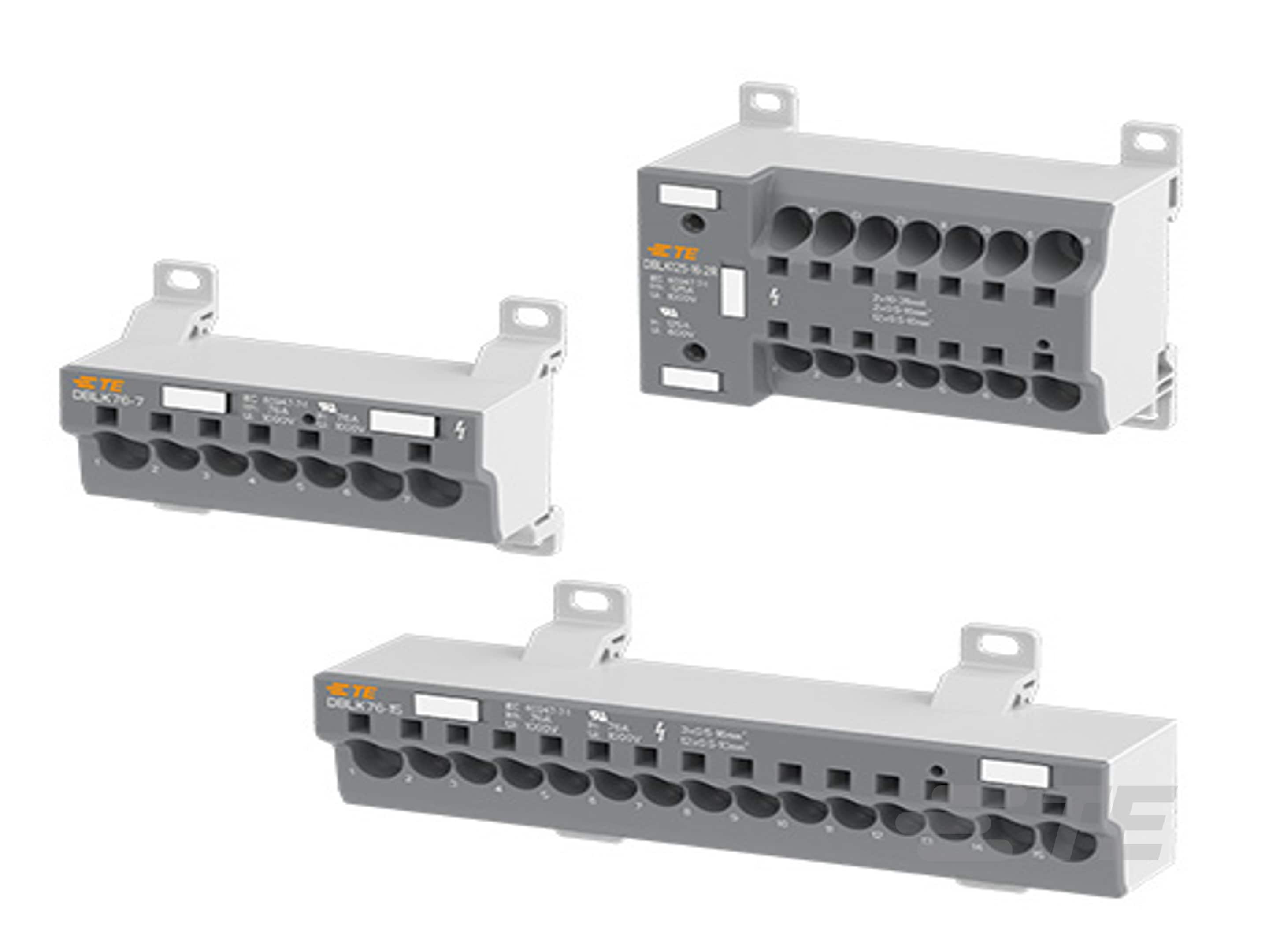 DBLK Power Distribution Block: PI-Spring technology, unipolar-CAT-ABS-DBLK
