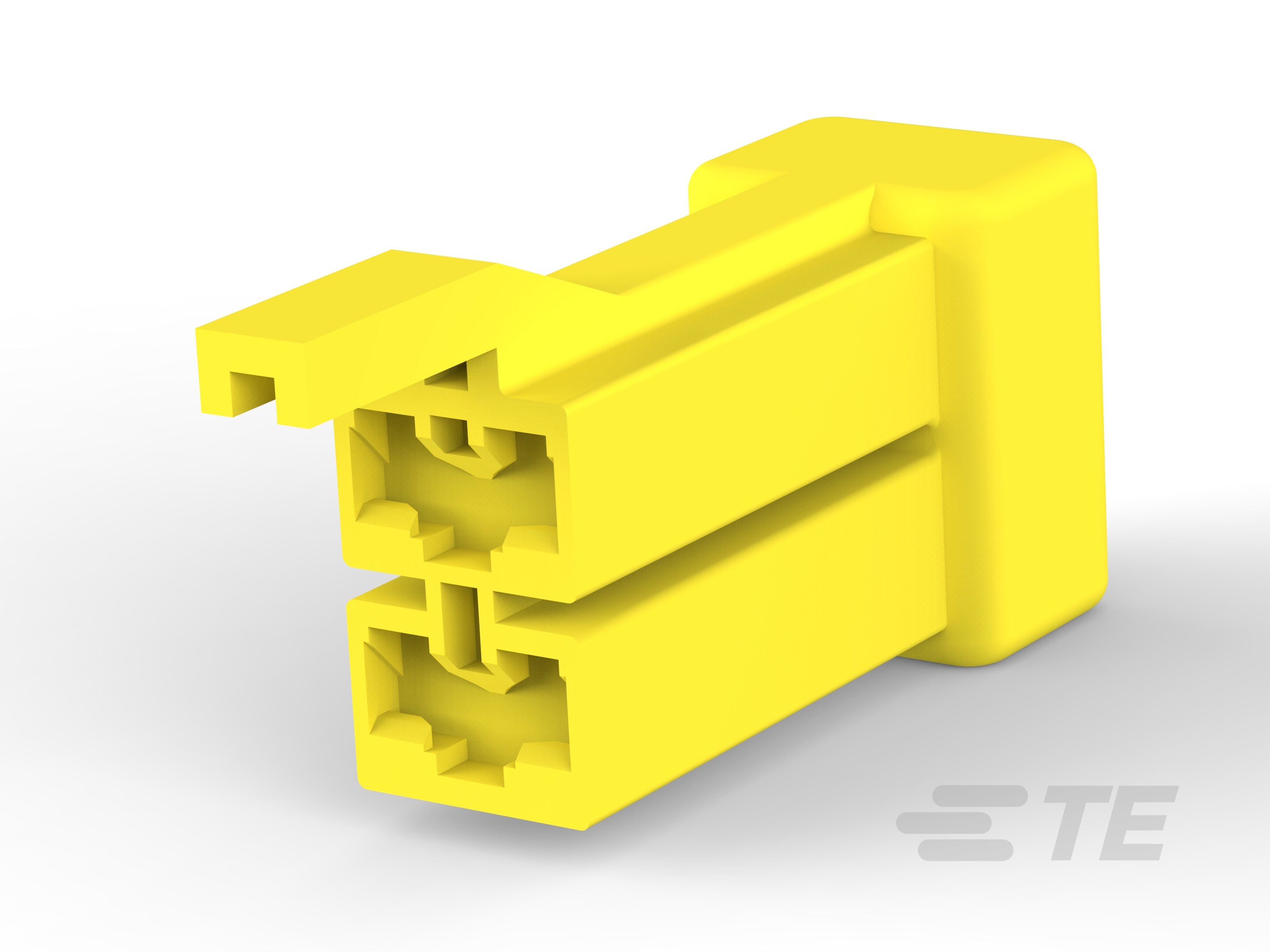 PL MKII 187 REC HSG 2P W/R YELLOW-2-1318920-2