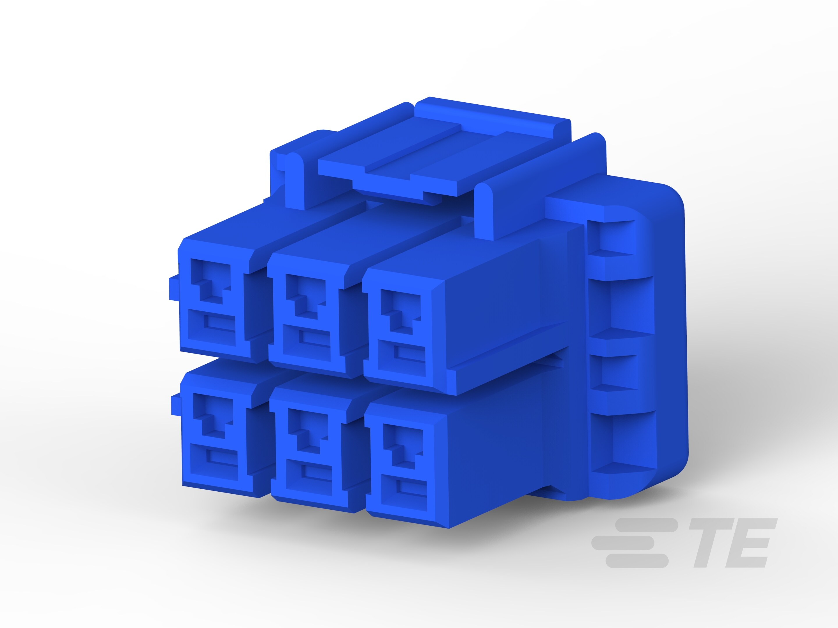 5MM POWER KEY 6P PLUG HSG BLUE-2-1376393-3