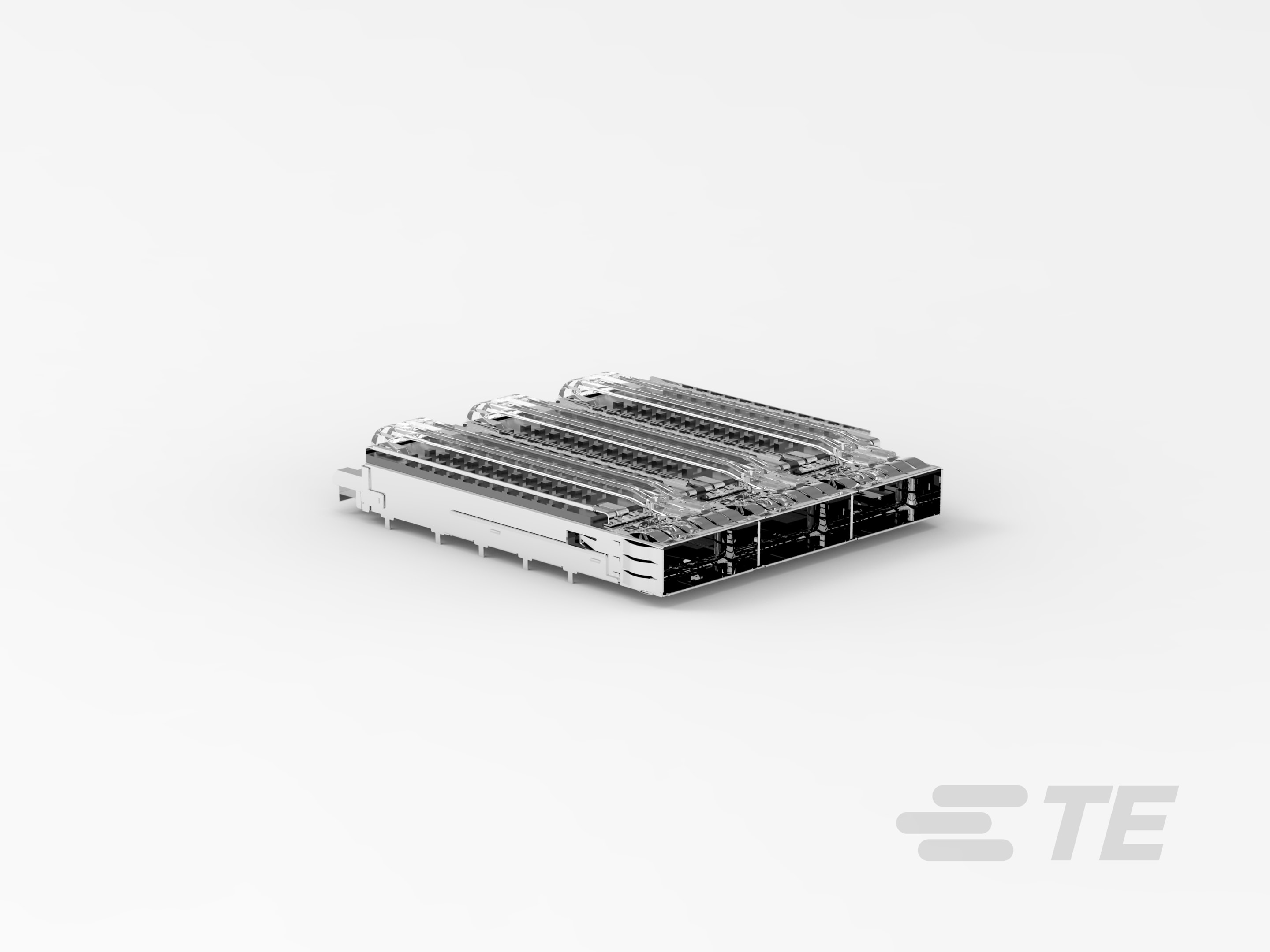 QSFP28, 1X3, CAGE ASSY, SPRING, HS, LP-2-2170740-4