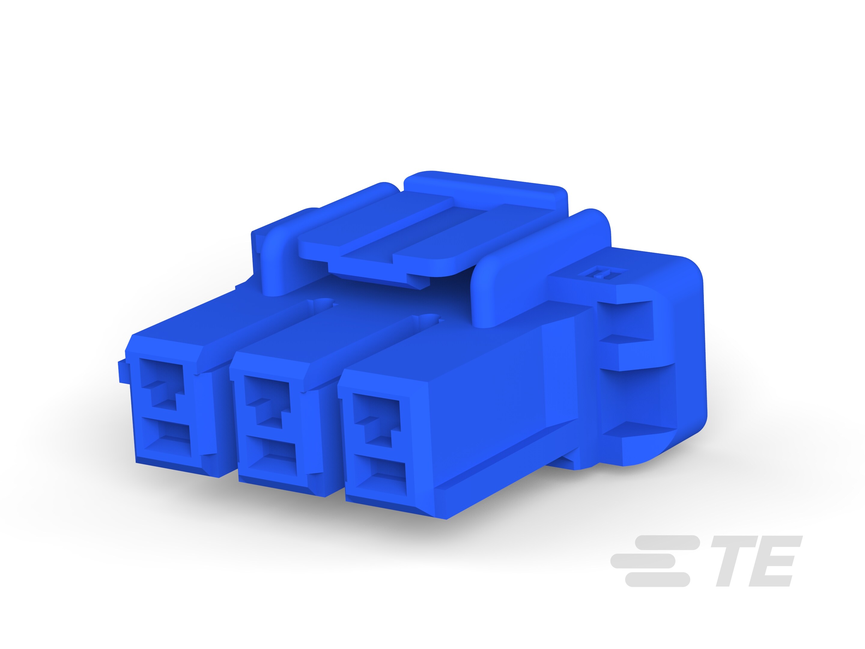 5MM POWER KEY 3P PLUG HSG BLUE-2-2174299-3