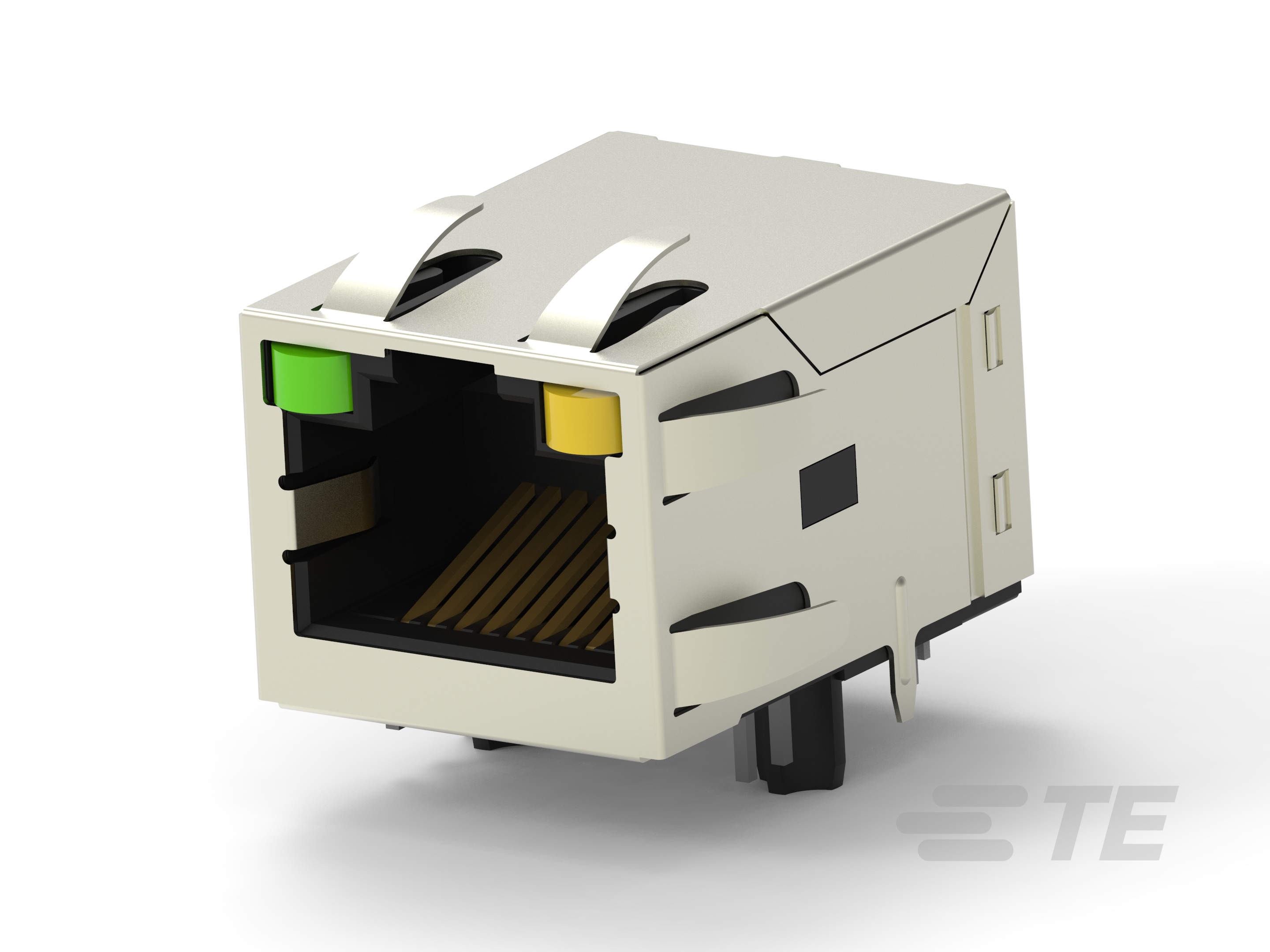 RJ45 JACK INT.MAG. 1GB LED 1X1 INV.-2-2301994-7