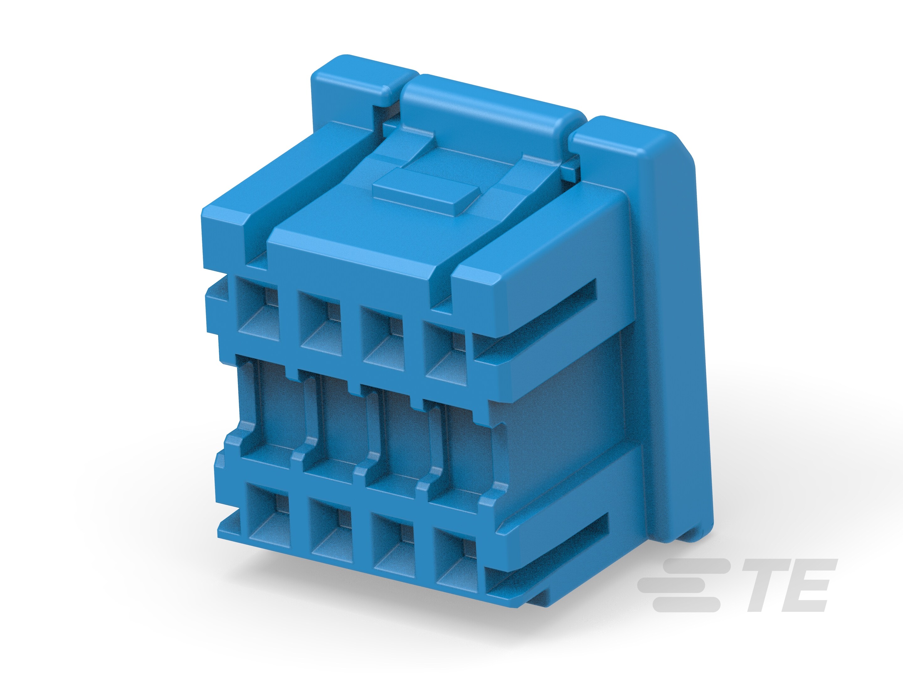 GIC2.5W PLUG HOUSING 8POS (2-ROW) BLUE-2-2315883-3