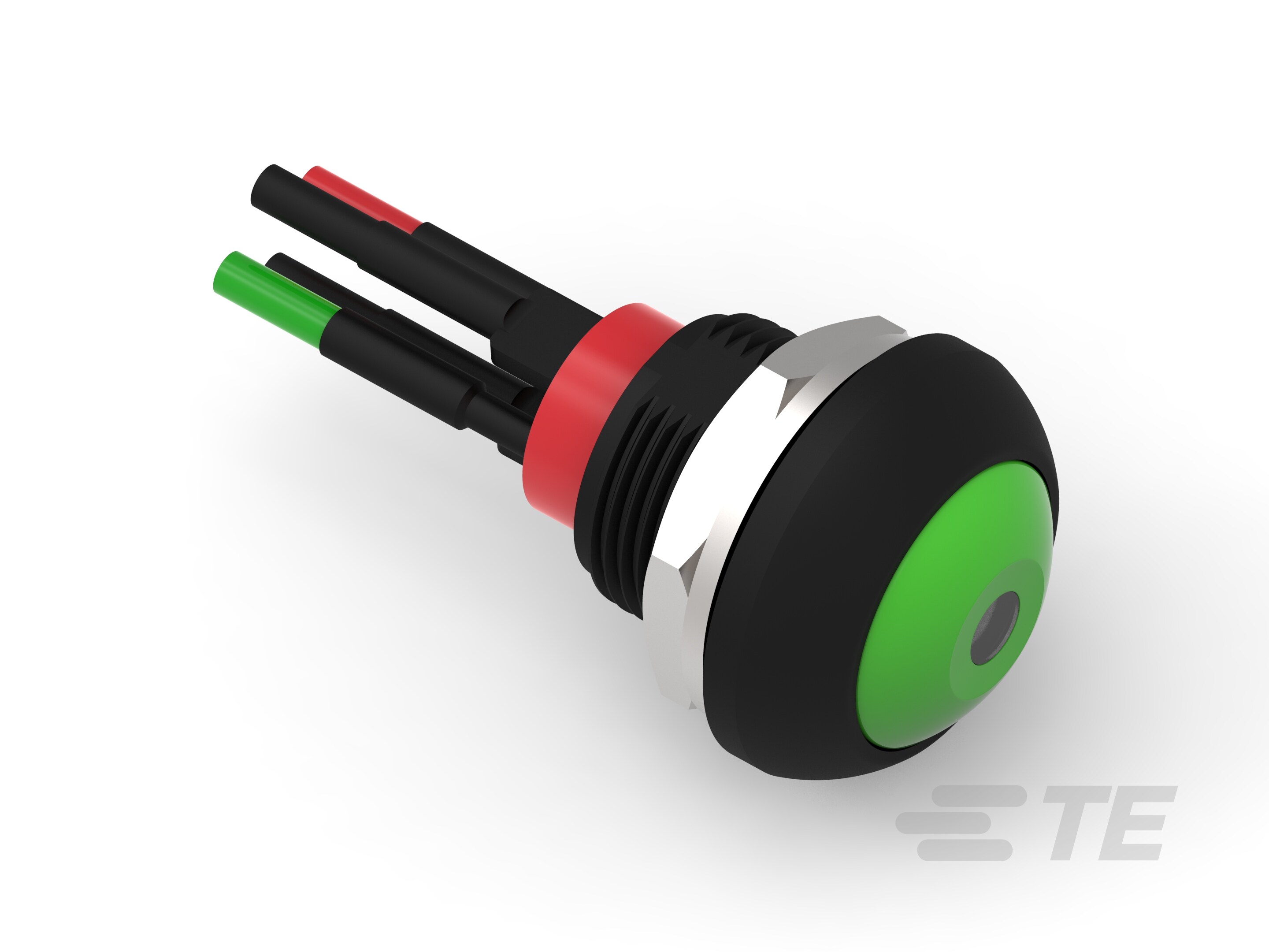 PB OFF/ON FC GRE M1 TERM BLU LED IP68 50-2-2329389-0