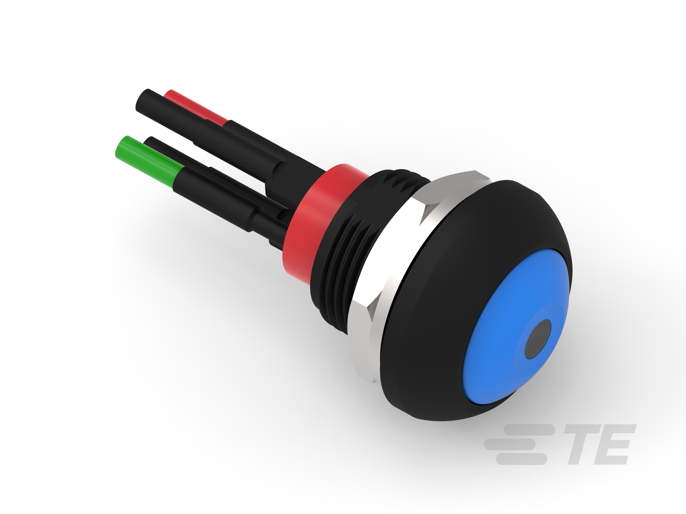 PB OFF/ON FC BLU M1 TERM YLW LED IP68 50-2-2329389-3