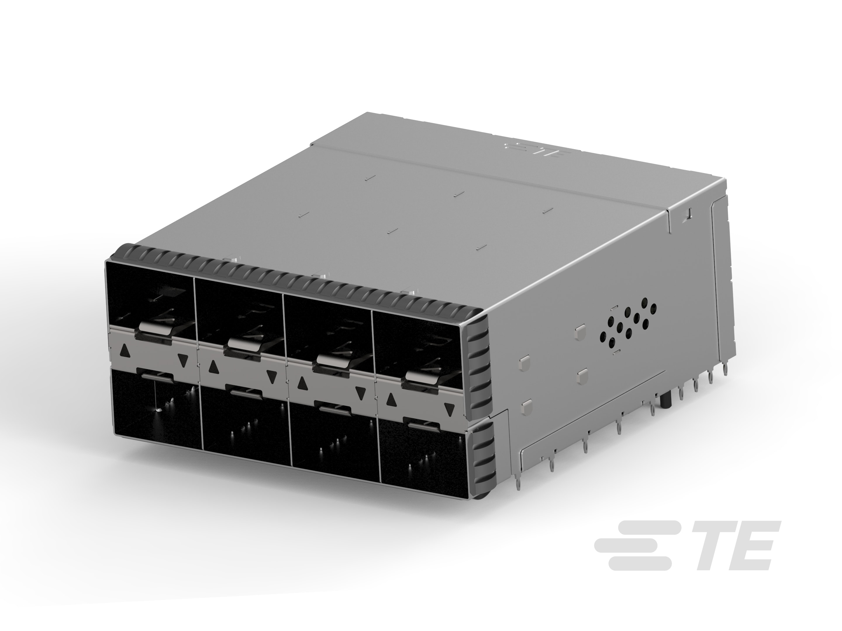 SFP56 STACKED 2X4 RECEPTACLE ASSEMBLY-2-2339978-0