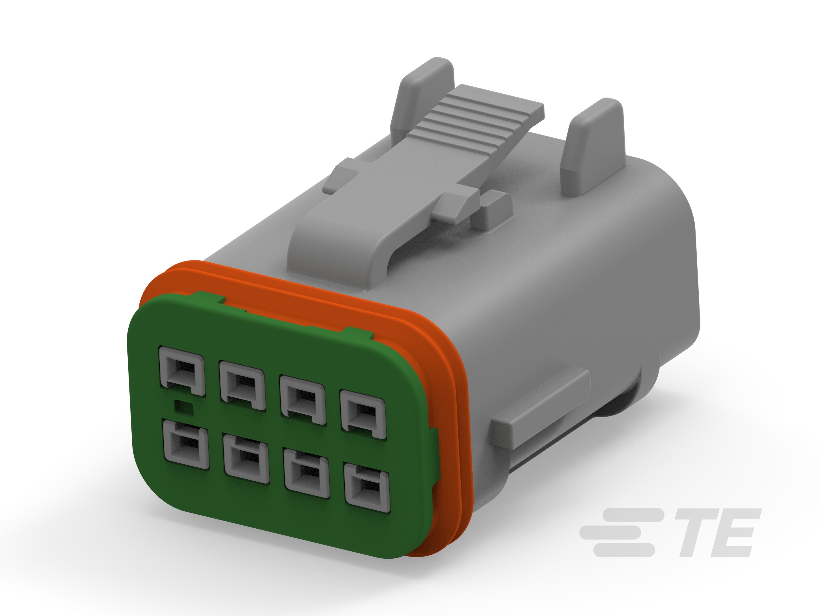 8POS,MCON 1.2,REC HSG ASSY,SLD,COD B-2-2375555-2