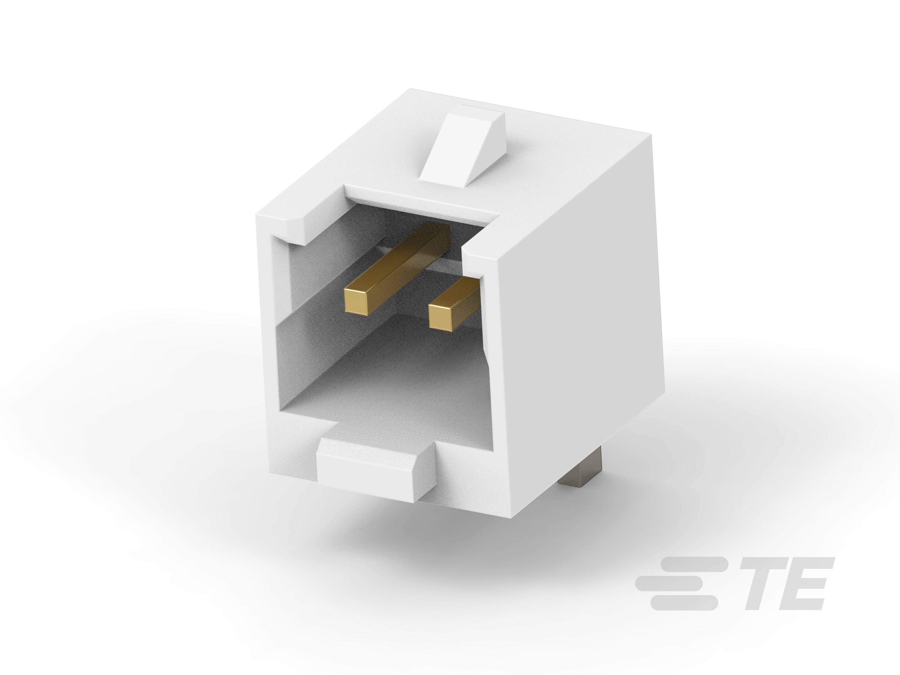 1.5P 2POS WTB VERT BRD W LATCH AU NAT-2-2380320-2