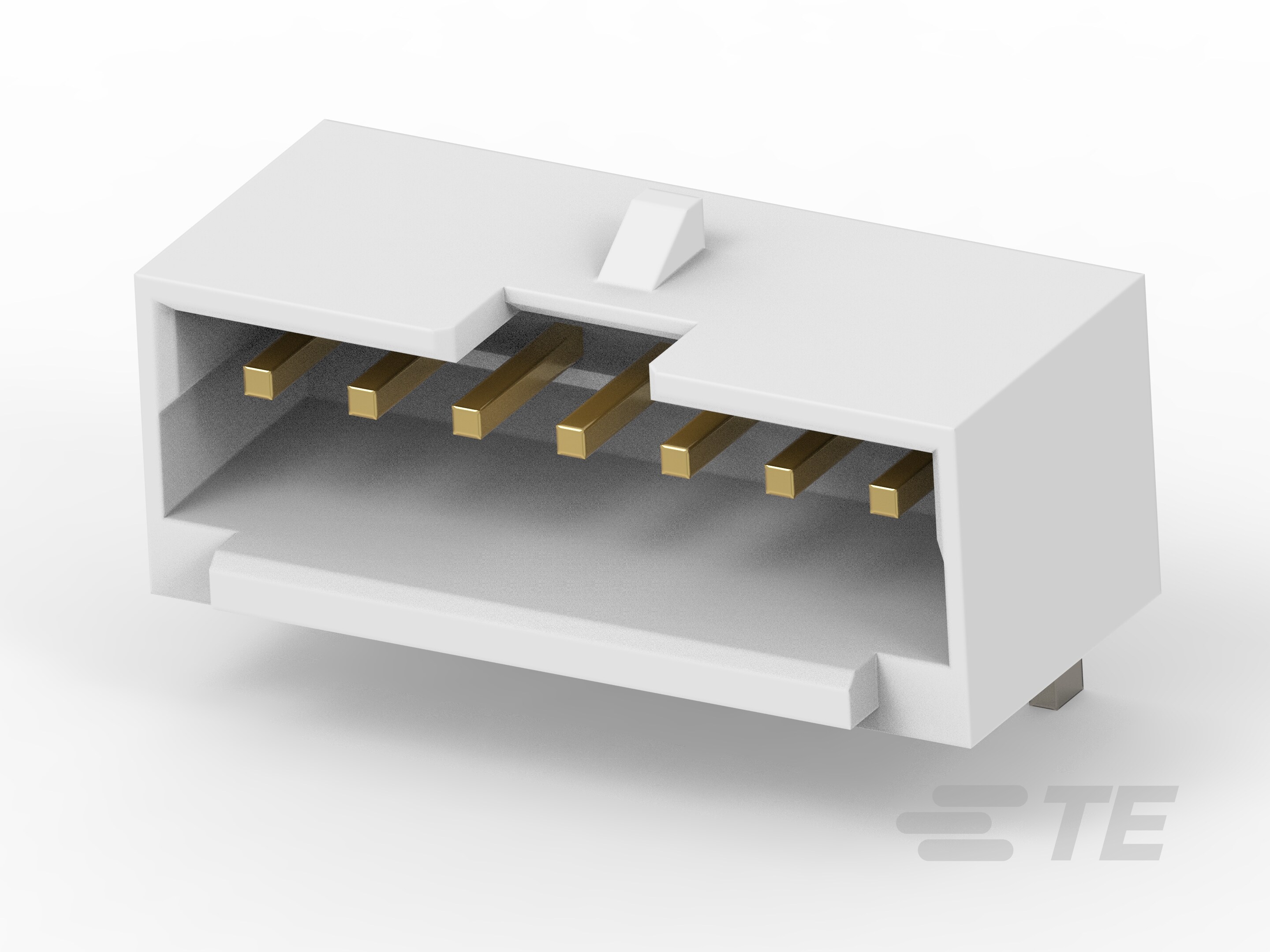 1.5P 7POS WTB VERT BRD W LATCH AU NAT-2-2380320-7