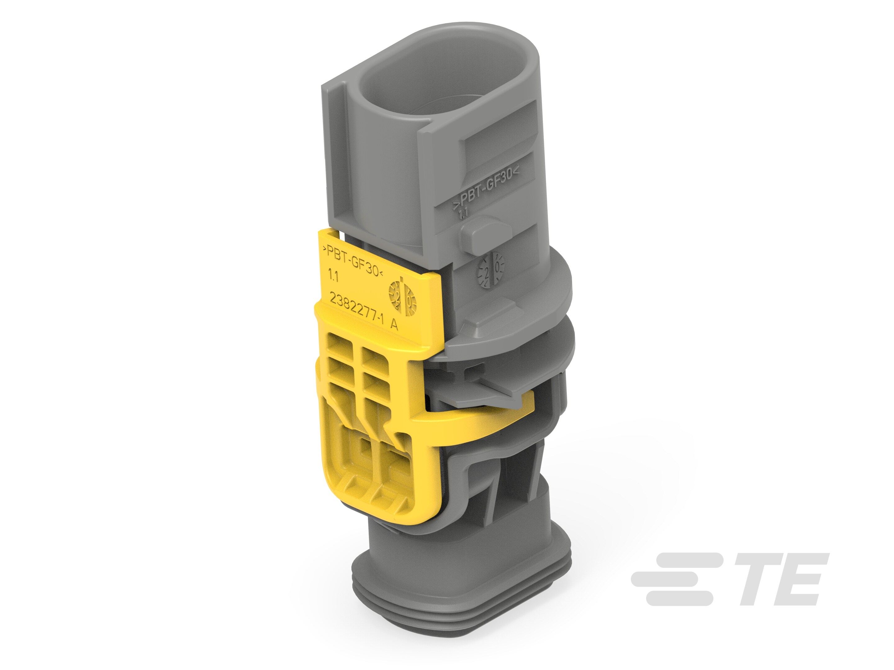 2POS,1.6X0.6,TAB HSG ASSY,SLD,COD B-2-2382274-1