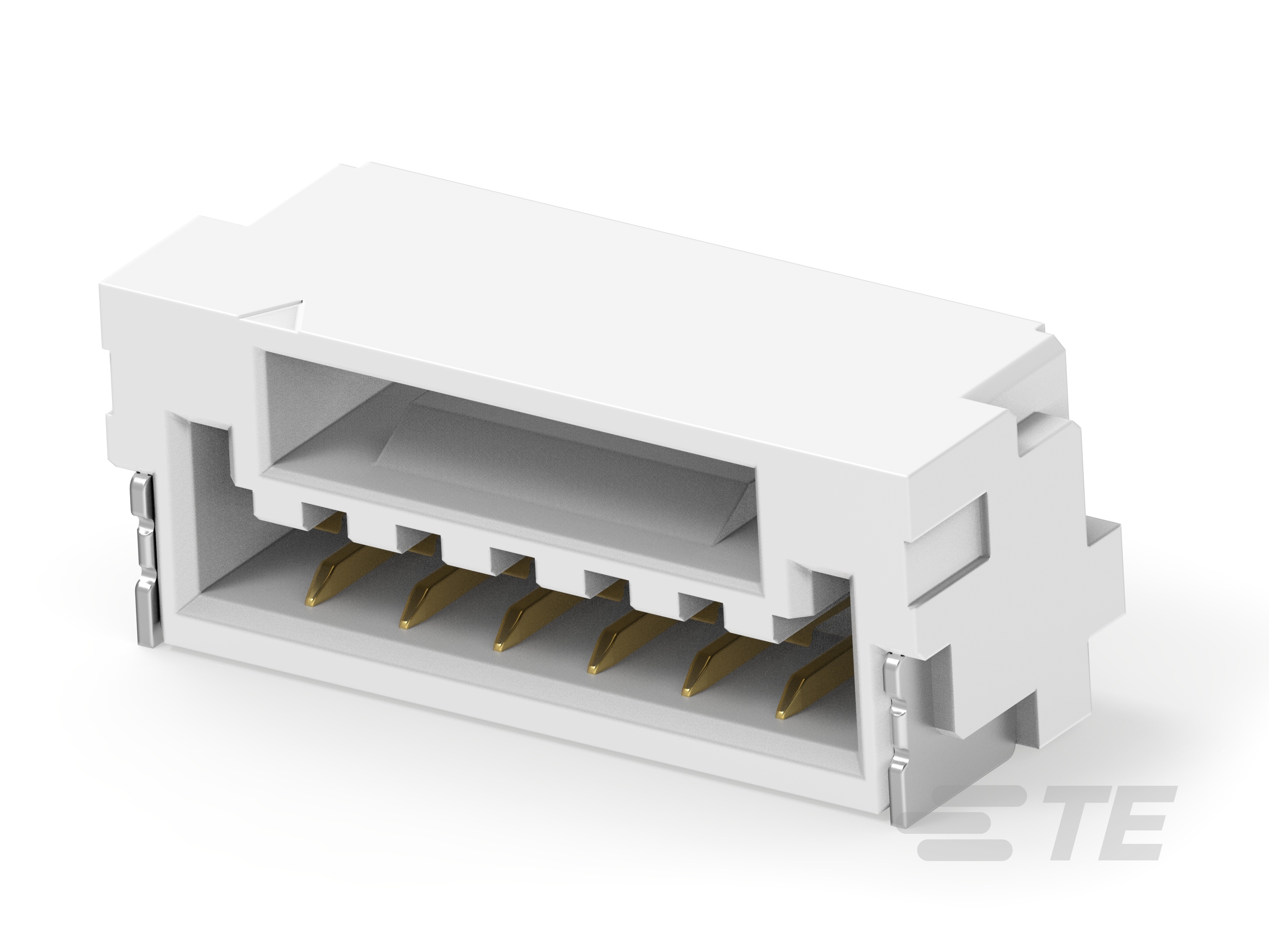1.25P 6POS WTB R/A BRD W LATCH AU NA-2-2390136-6