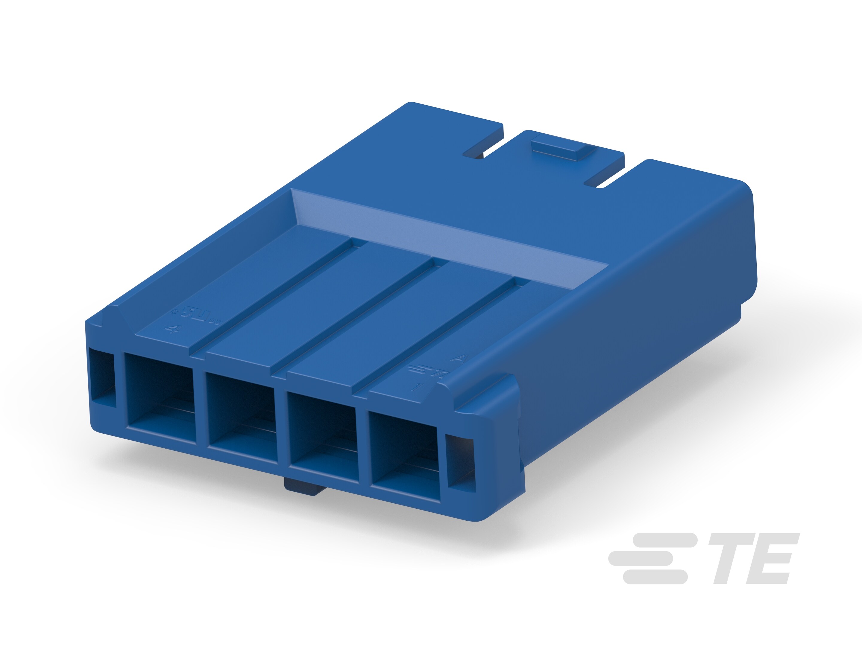5.0 Power Key WTW Cap HSG, 4P Blue-2-2430787-3