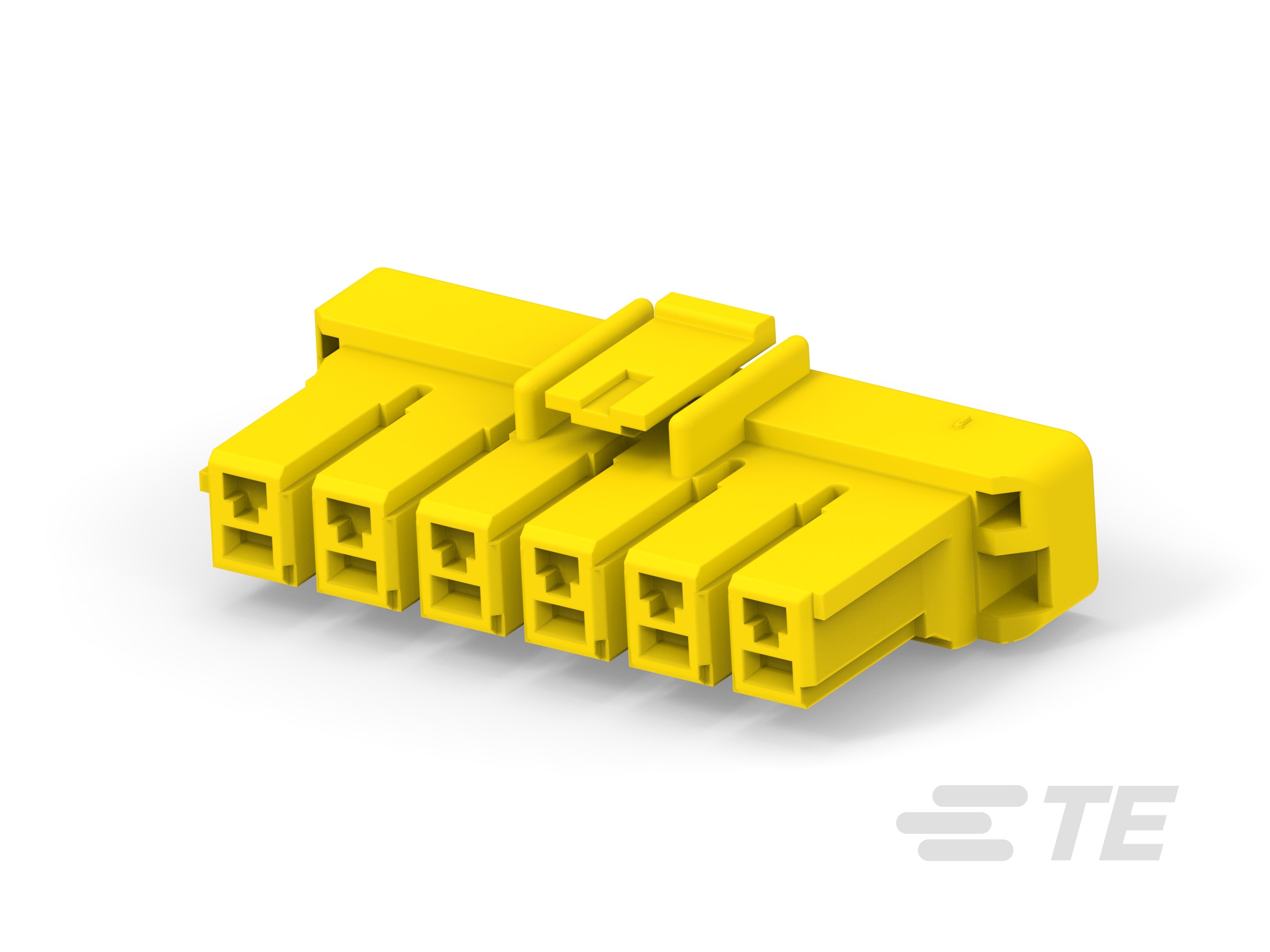 5MM POWER KEY 6P PLUG HSG YELL-3-1376391-4