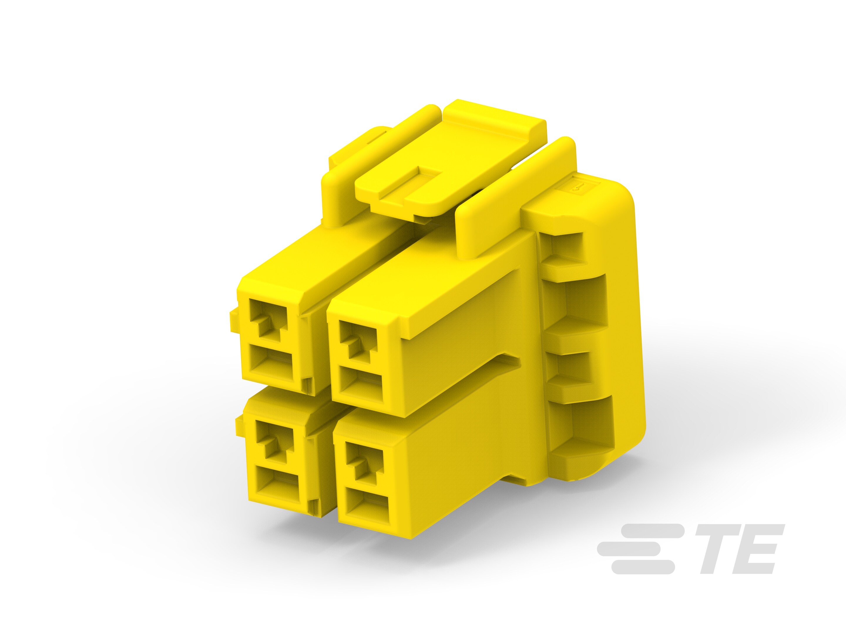 5MM POWER KEY 4P PLUG 2ROW YEL-3-1376392-5
