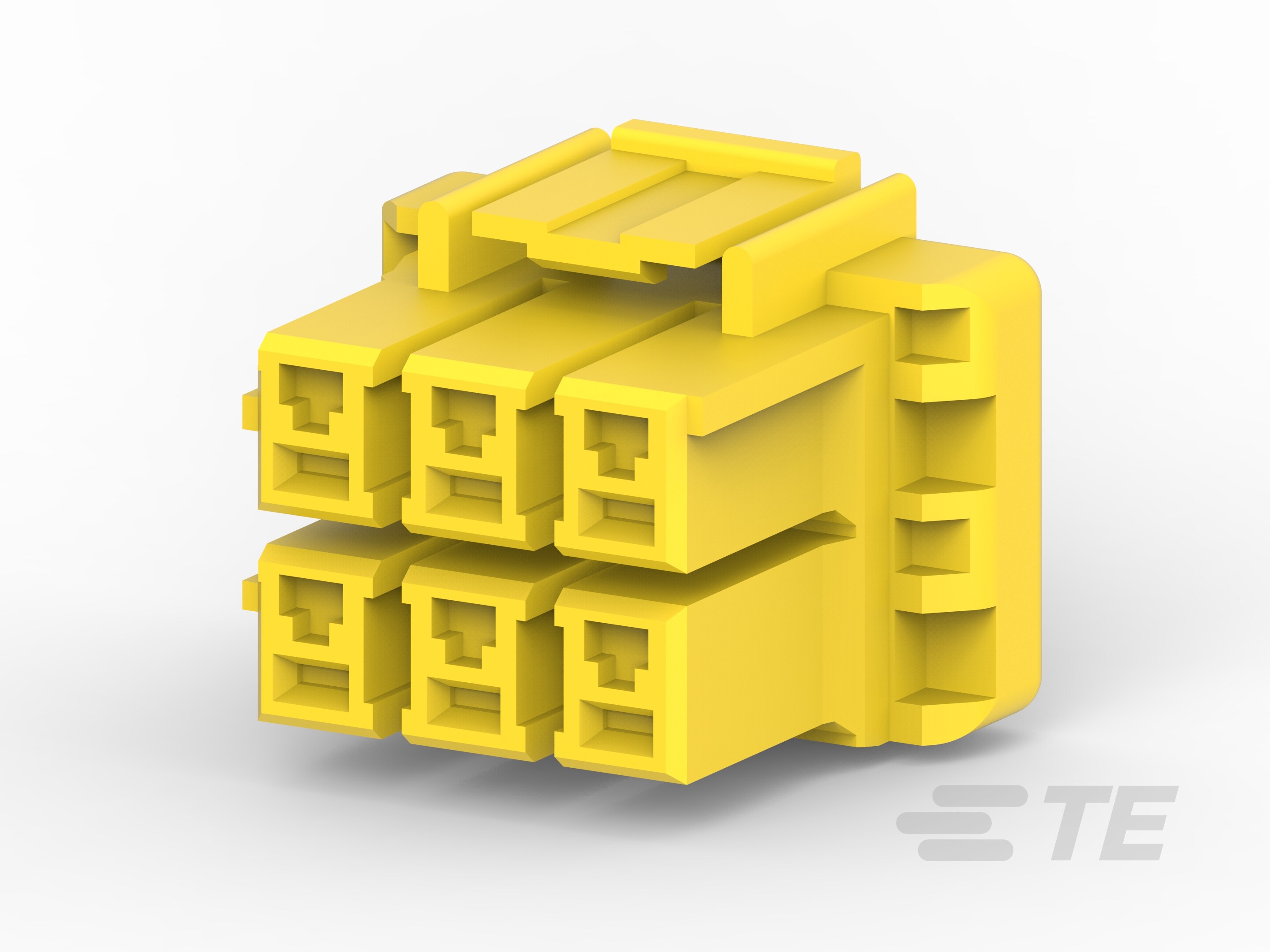 5.0 PK CONN. 6P PLUG HSG W/O GF - YELLOW-3-1376393-5