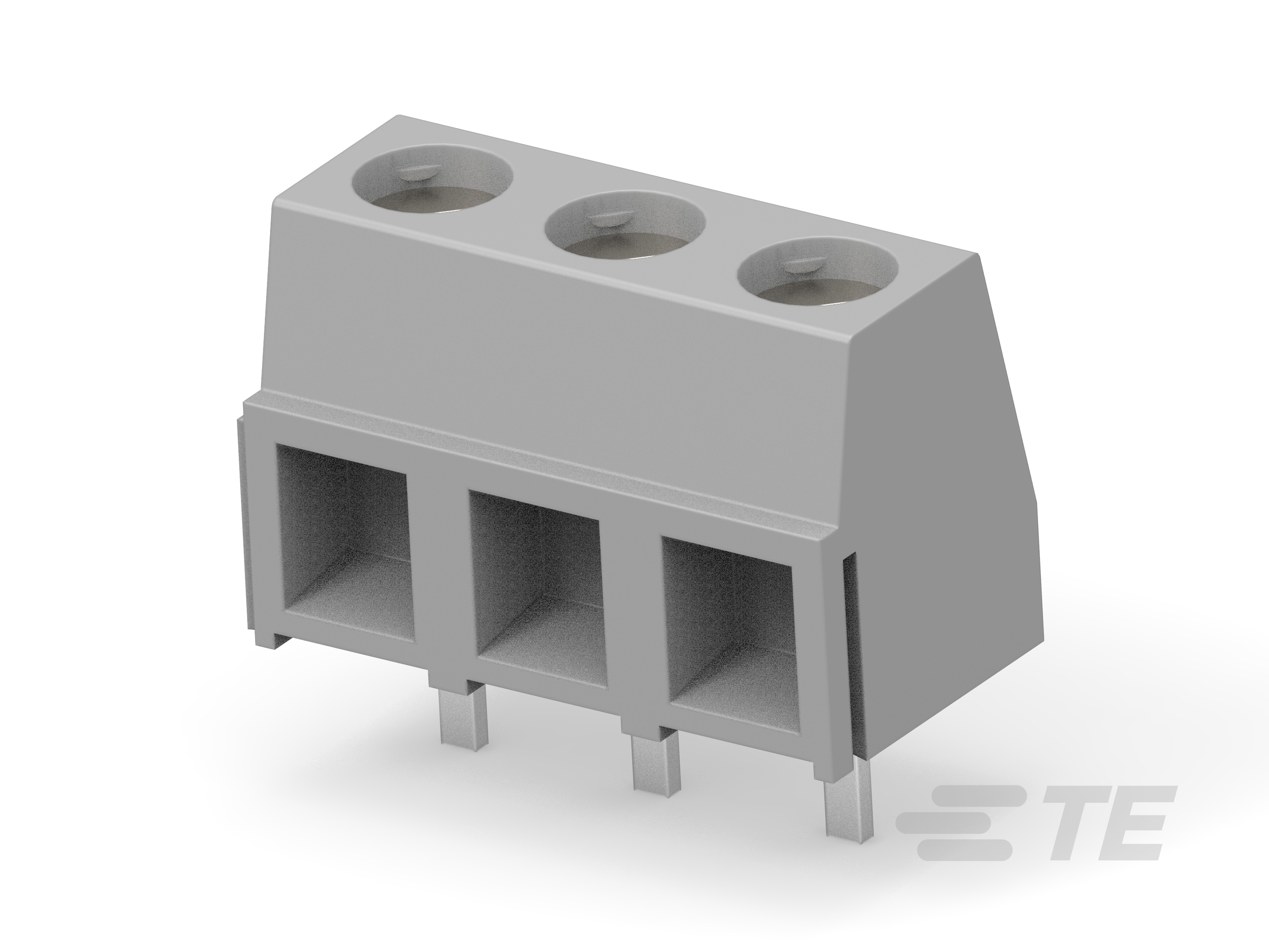 TERMI-BLOK PCB MOUNT  90 3P HYBRID SCREW-3-1546216-3
