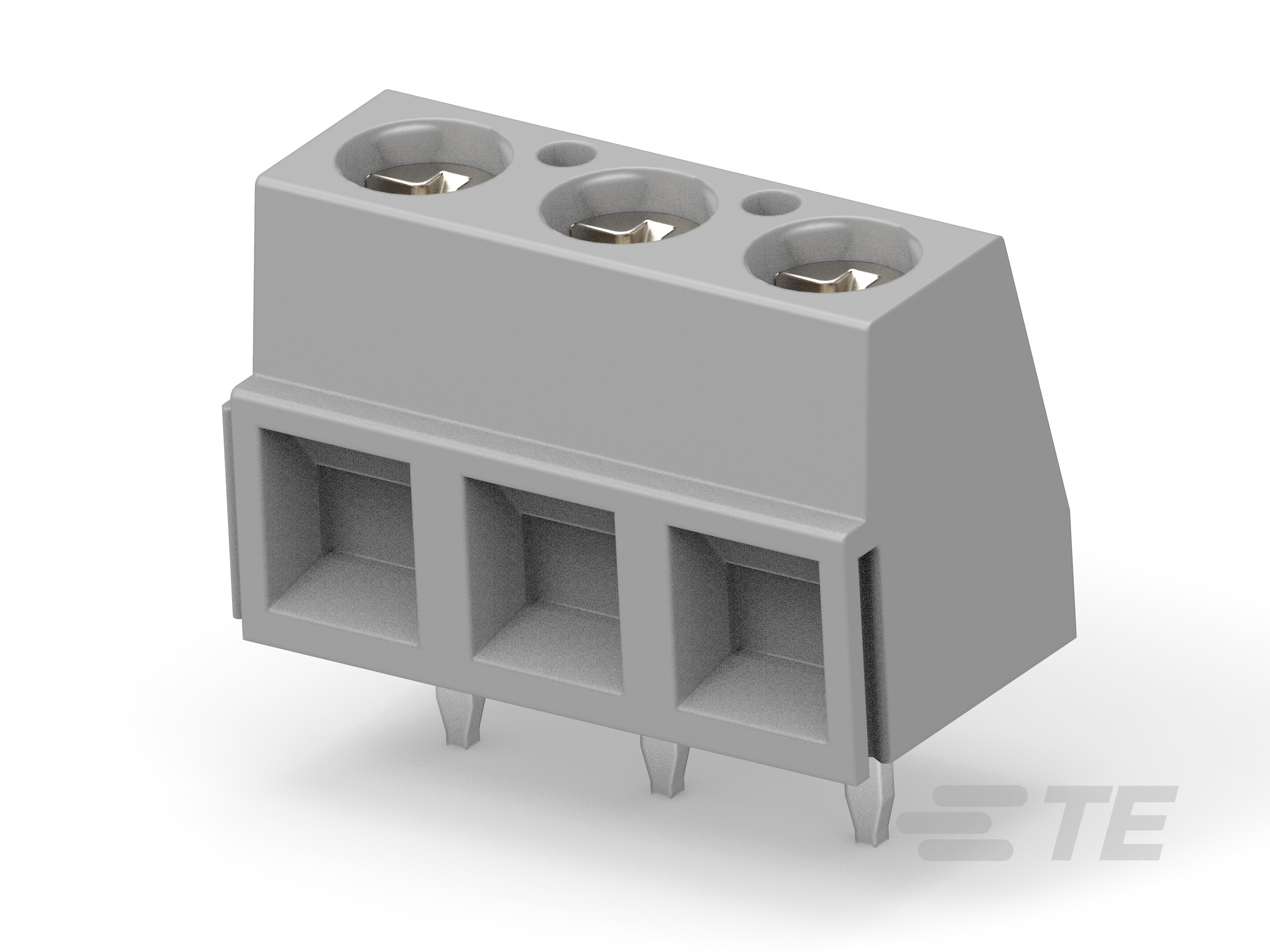 TERMI-BLOK PCB MOUNT  90 3P HYBRID SCREW-3-1546217-3