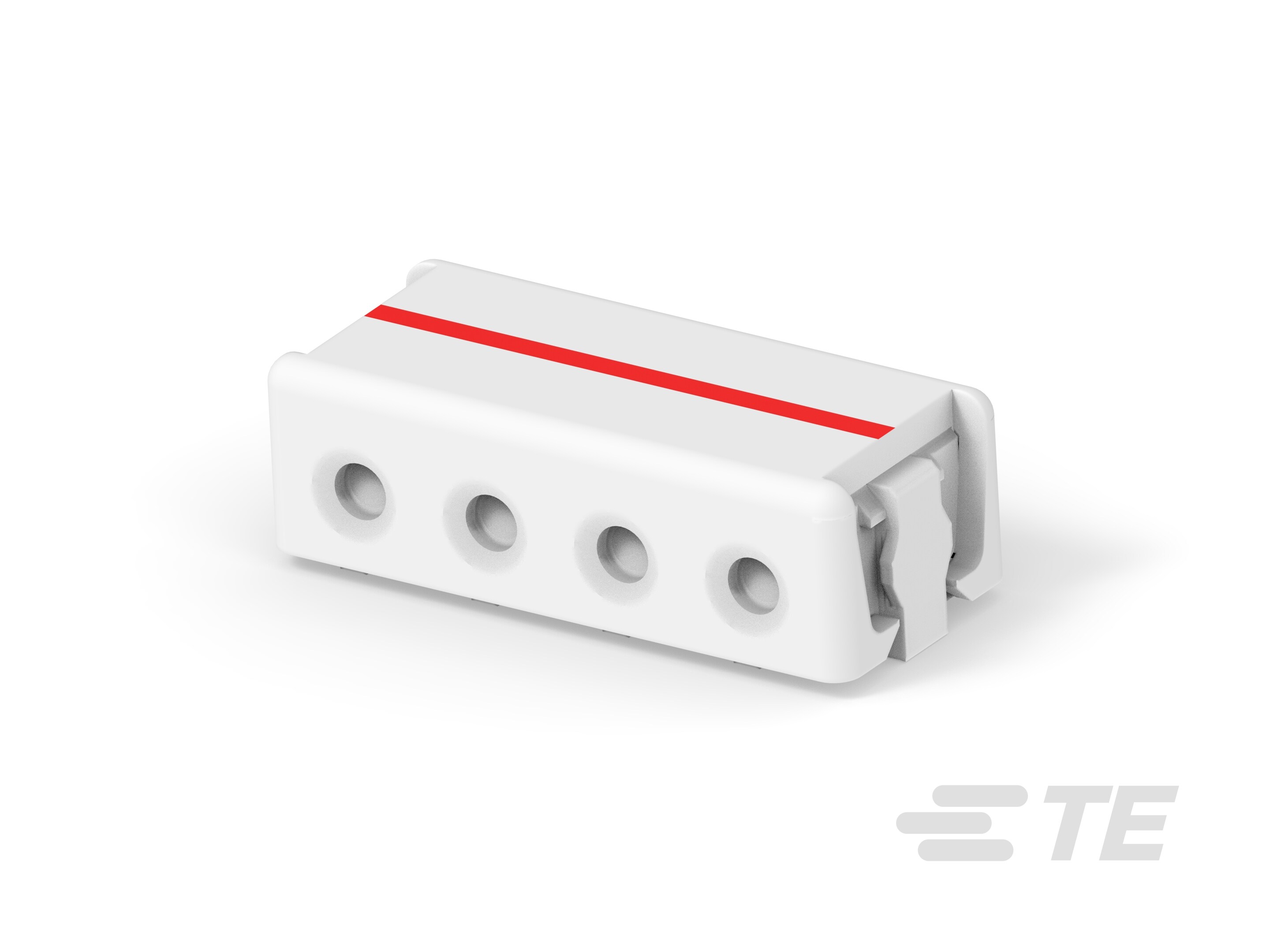 Connector, SMT-IDC PASS THRU,  4 POS, 24-3-2106431-4