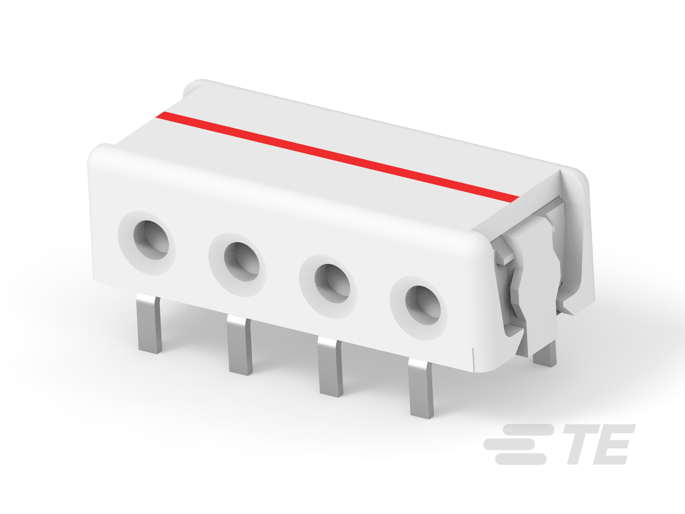 Connector, Thru Hole-IDC, 4 pos, 24AWG-3-2106751-4