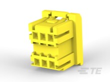 GIC 2.5W PLUG HSG 6P YELLOW-3-2134905-4