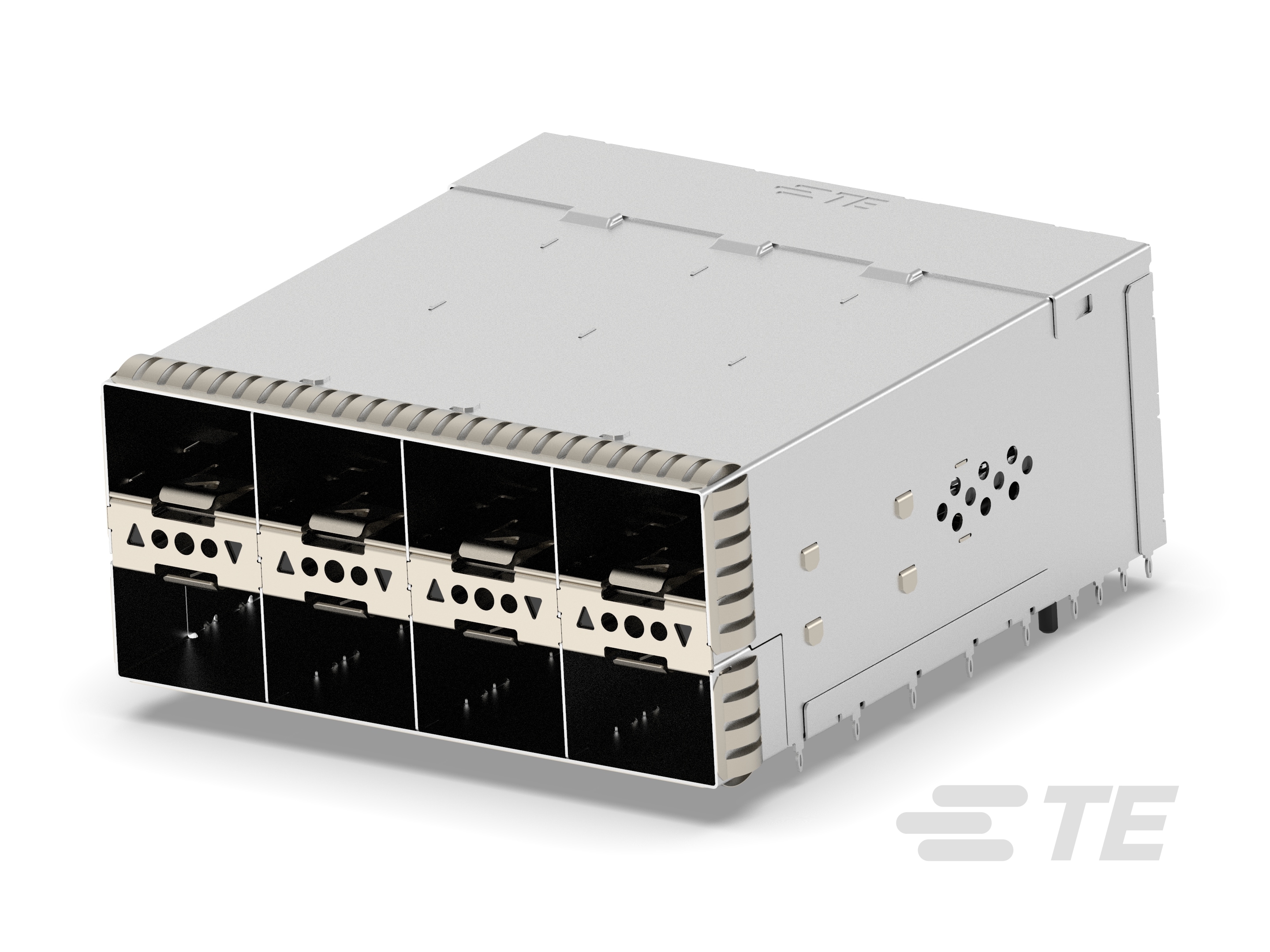 zSFP+ Stacked Cage Assembly: EMI Spring-CAT-Z8-P650796
