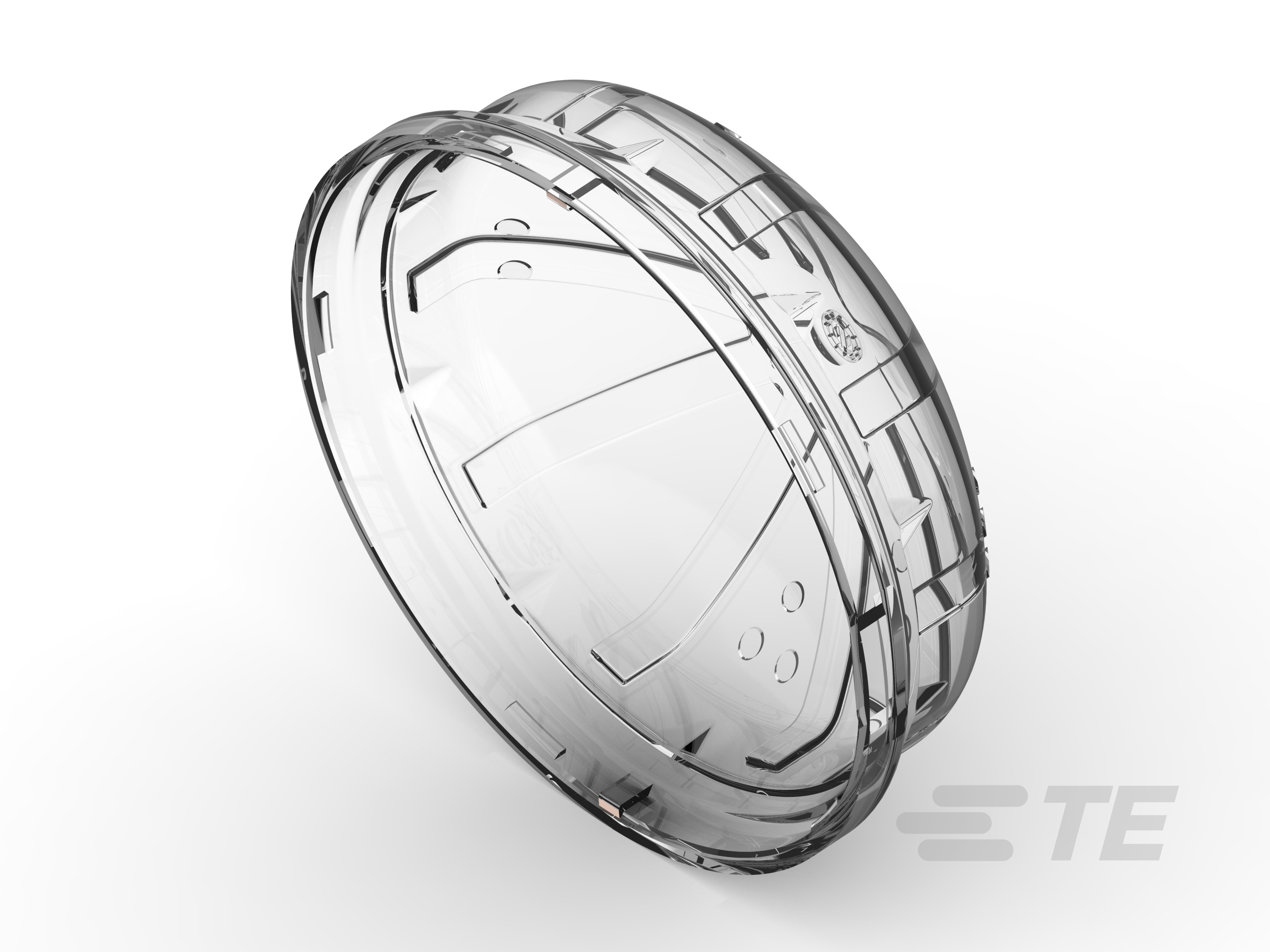 LUMAWISE S 80MM DIA DOME CLEAR LOW-3-2328823-1