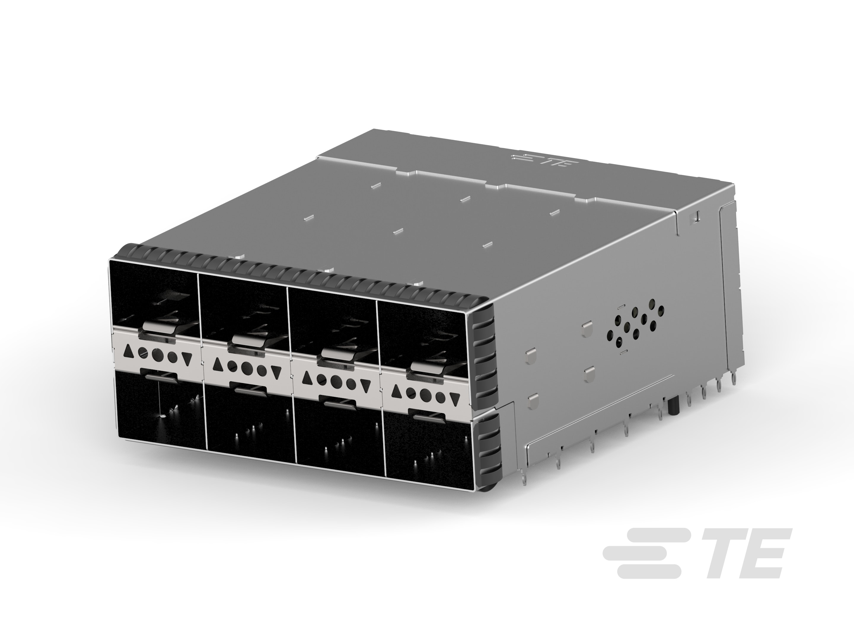 SFP56 STACKED 2X4 RECEPTACLE ASSEMBLY-3-2339978-2