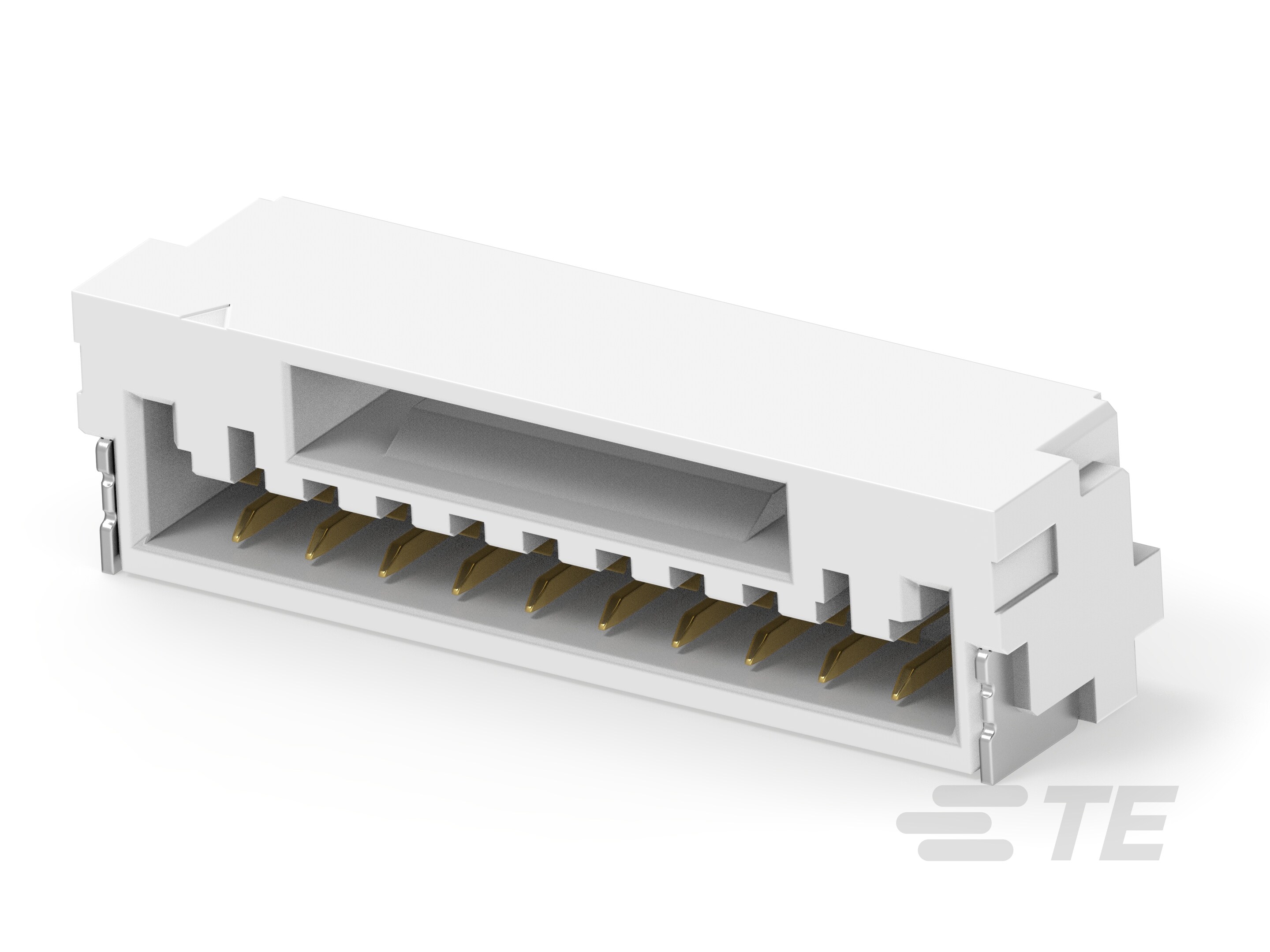 1.25P 10POS WTB R/A BRD W LATCH AU NA-3-2390136-0
